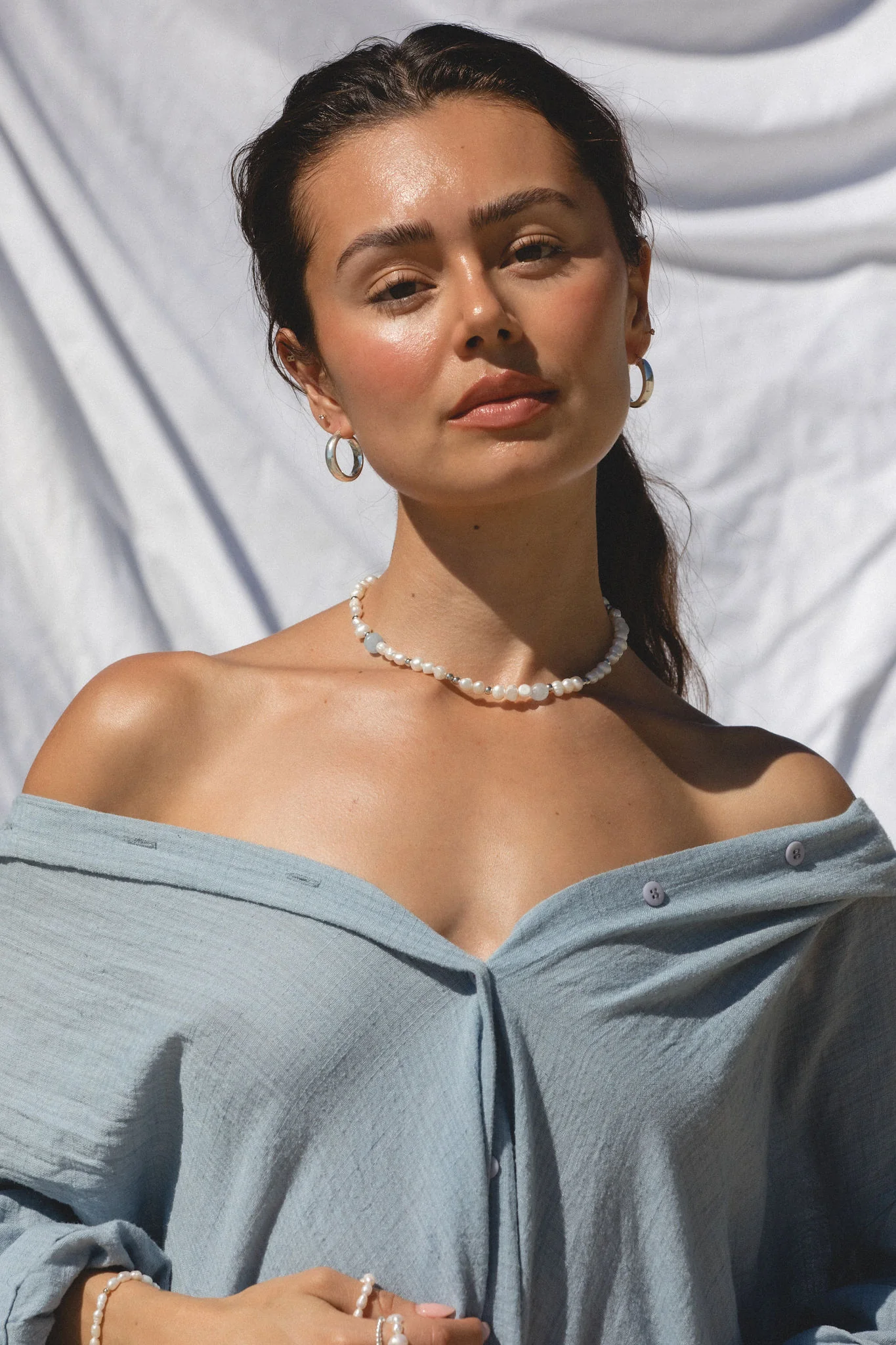Ocean Breeze Pearl Necklace - Image 4