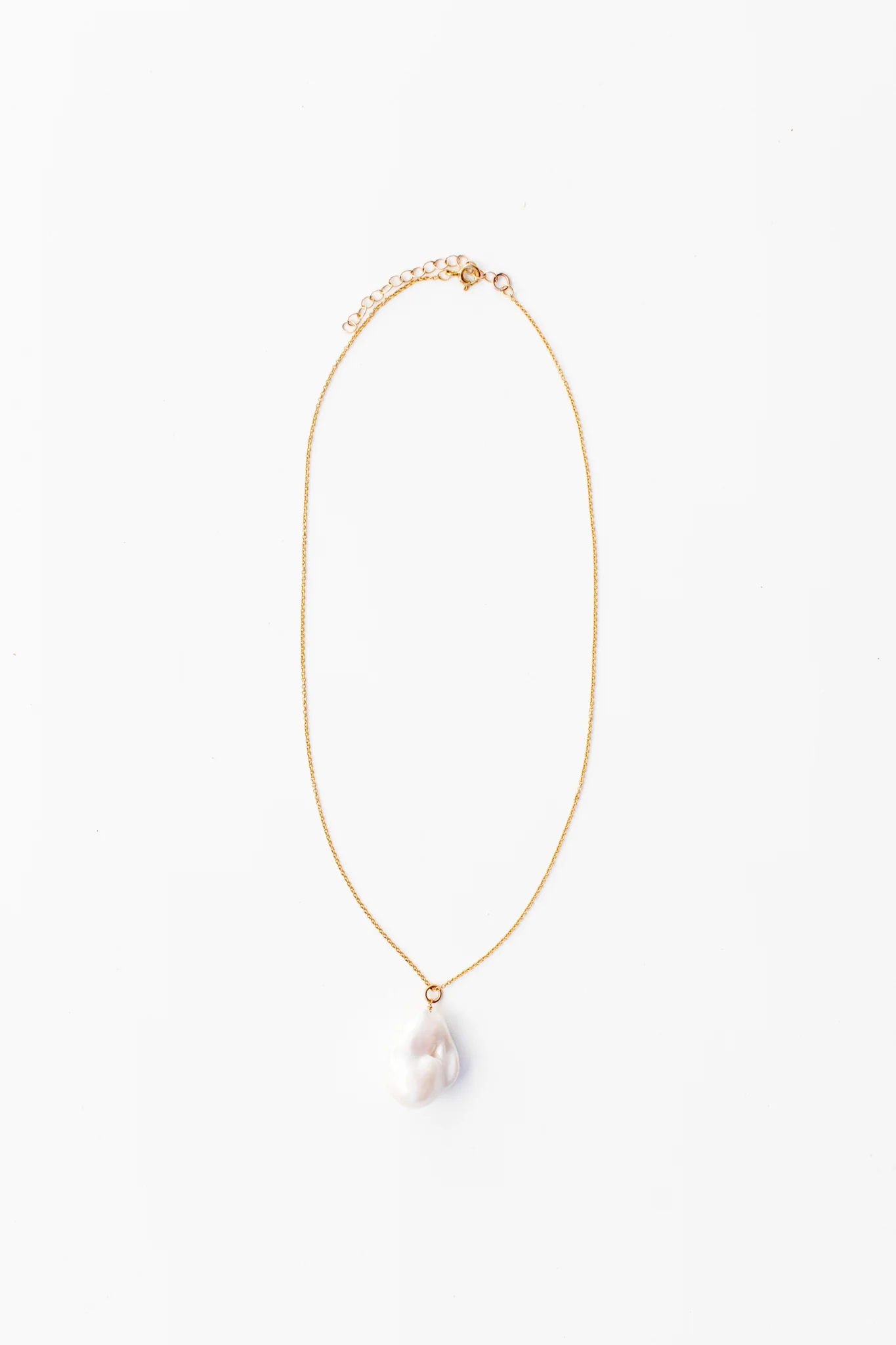Baroque Pendant Pearl Necklace - Image 3