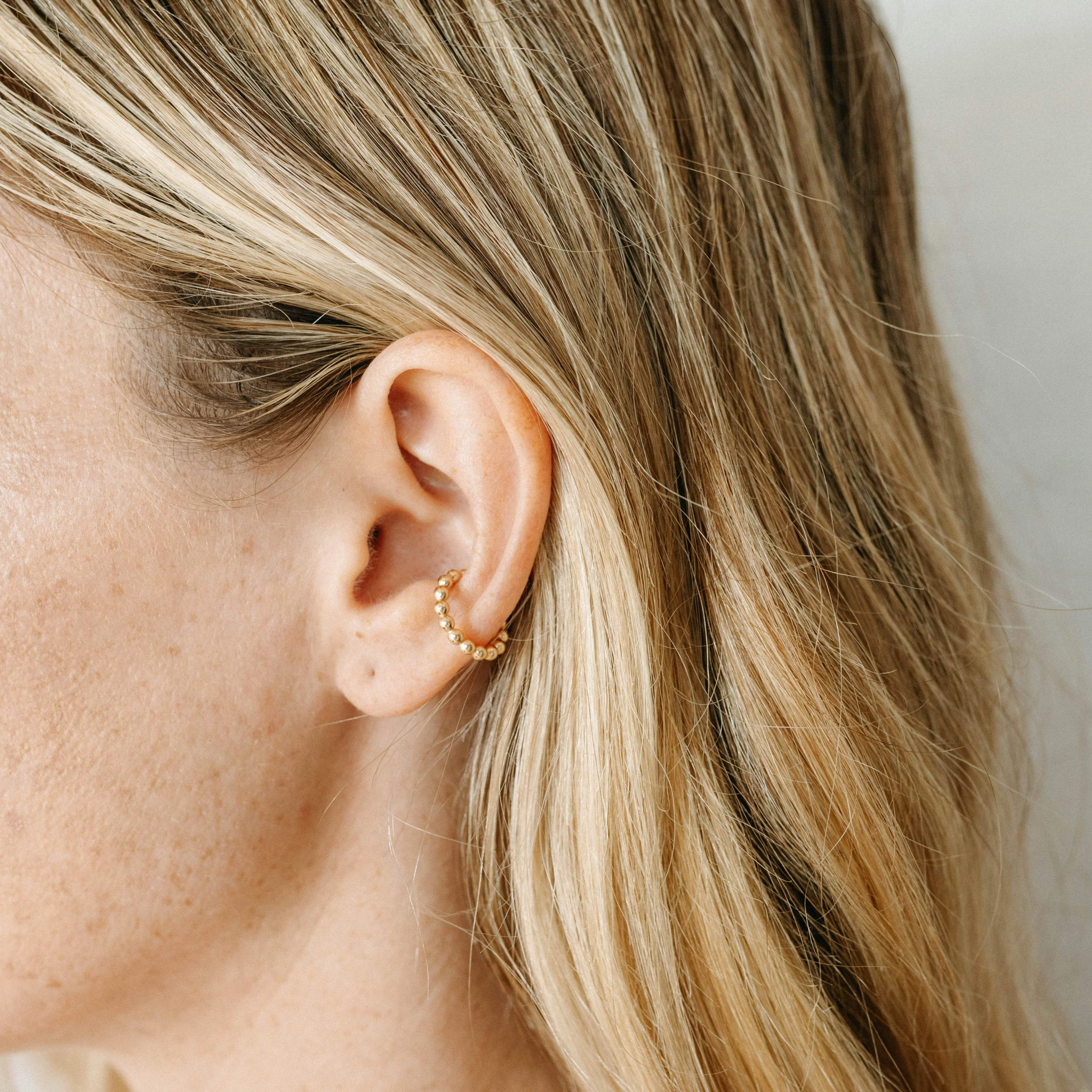 Beaded Gold Ear Cuff - Image 3