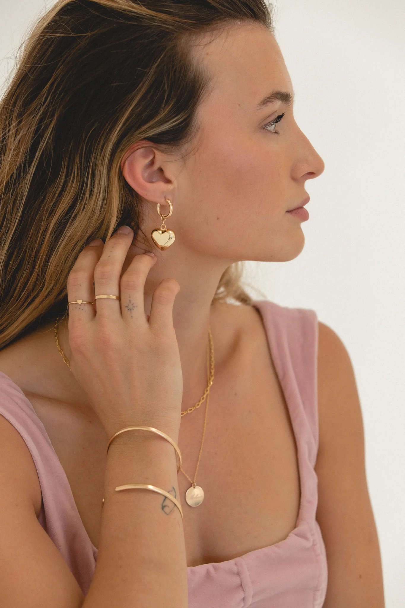 Bubble Heart Earrings - Image 4