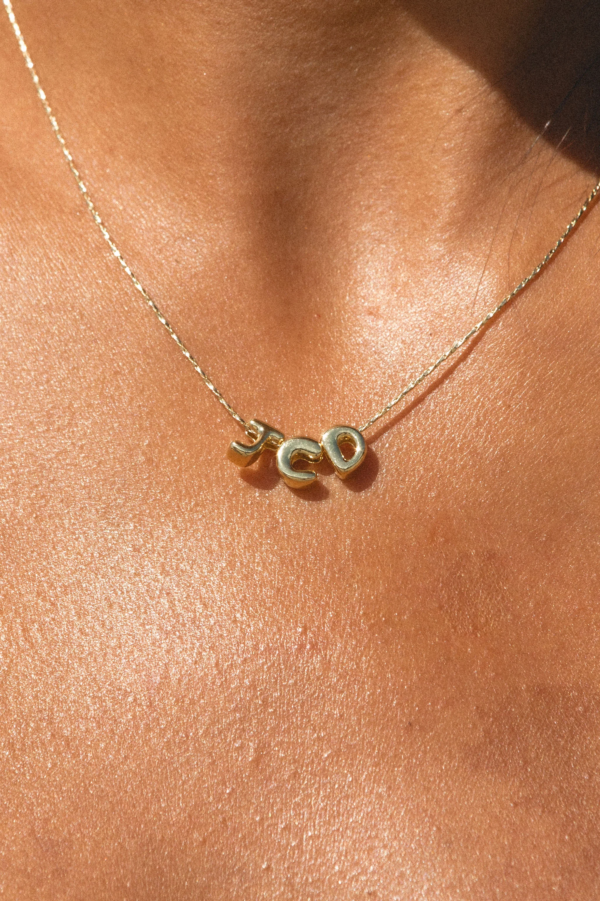 Bubble Initial Necklace - Image 10