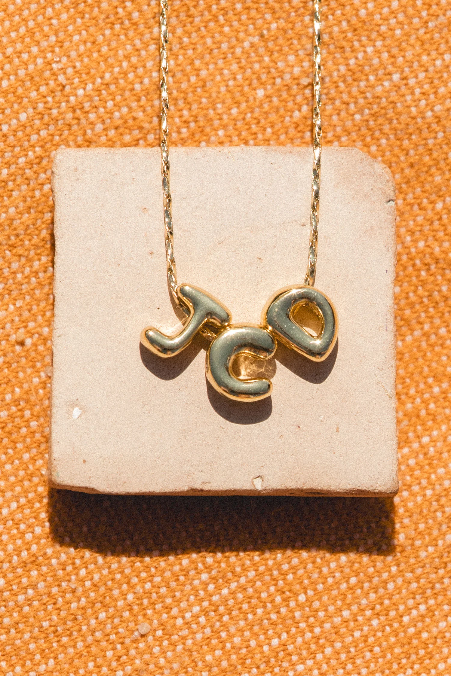 Bubble Initial Necklace - Image 6