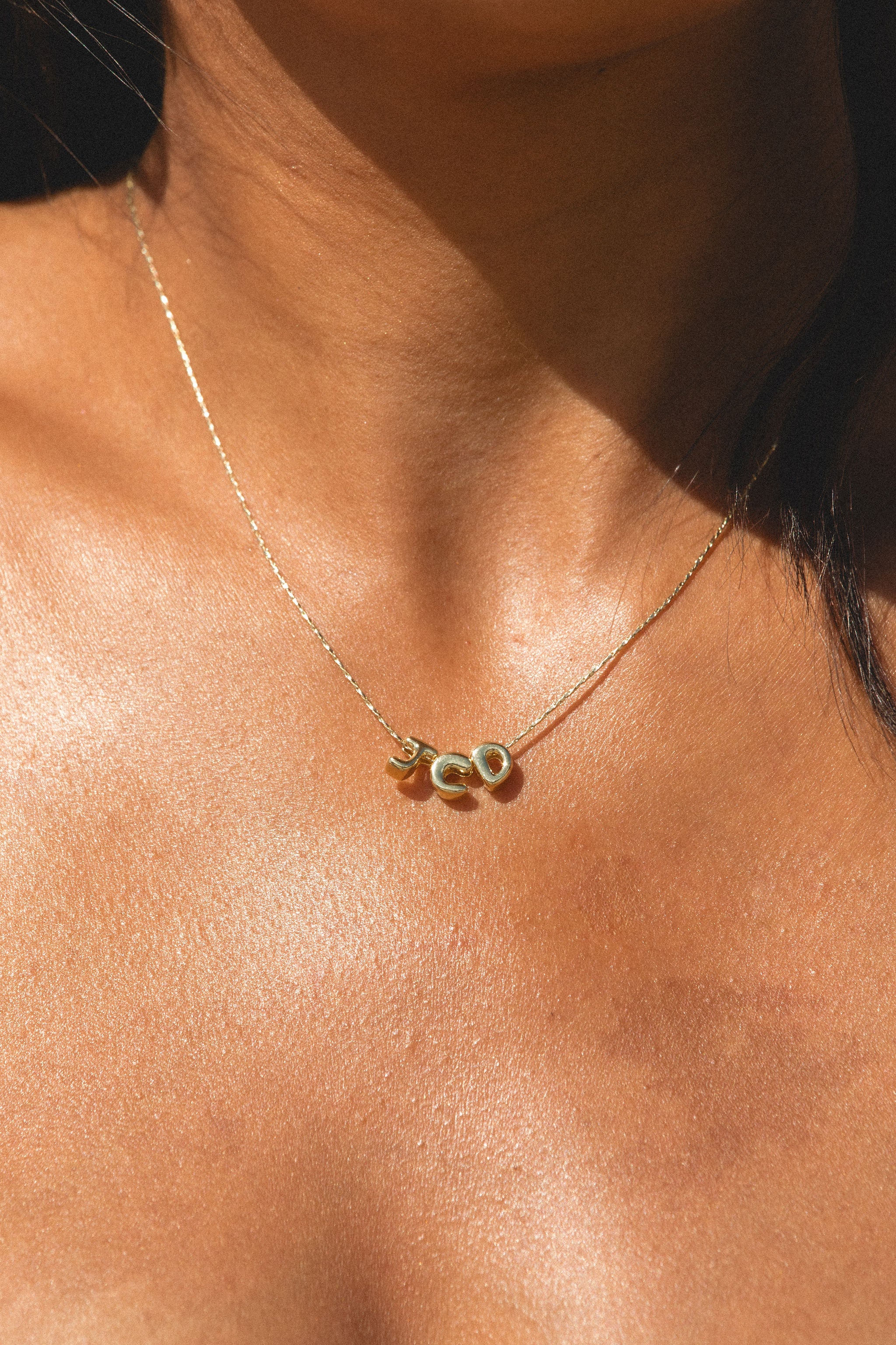 Bubble Initial Necklace - Image 8