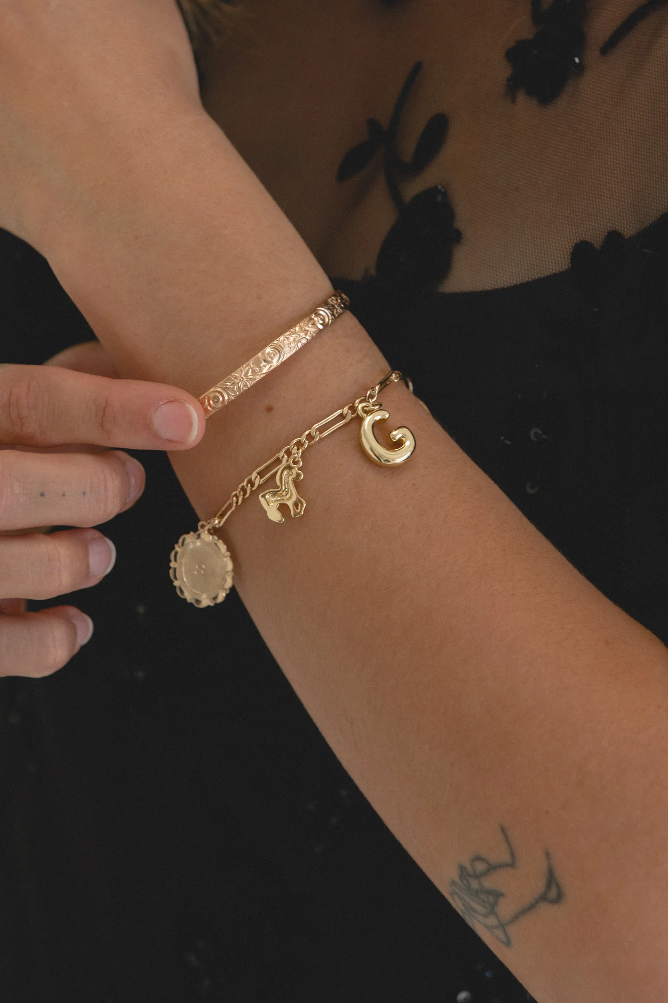 Bubble Letter Alphabet Charm - Image 3