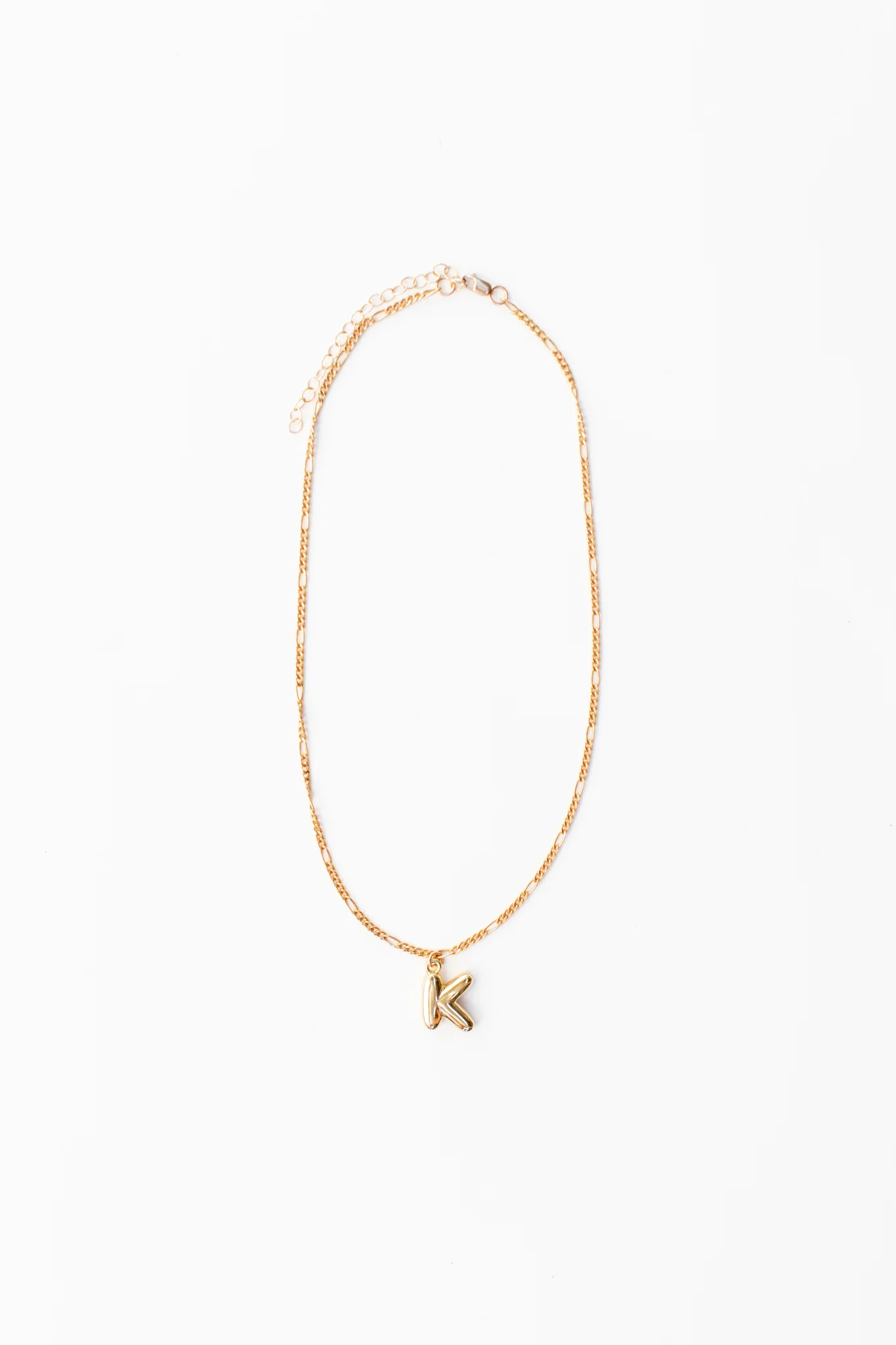 Bubble Letter Pendant Necklace - Image 8