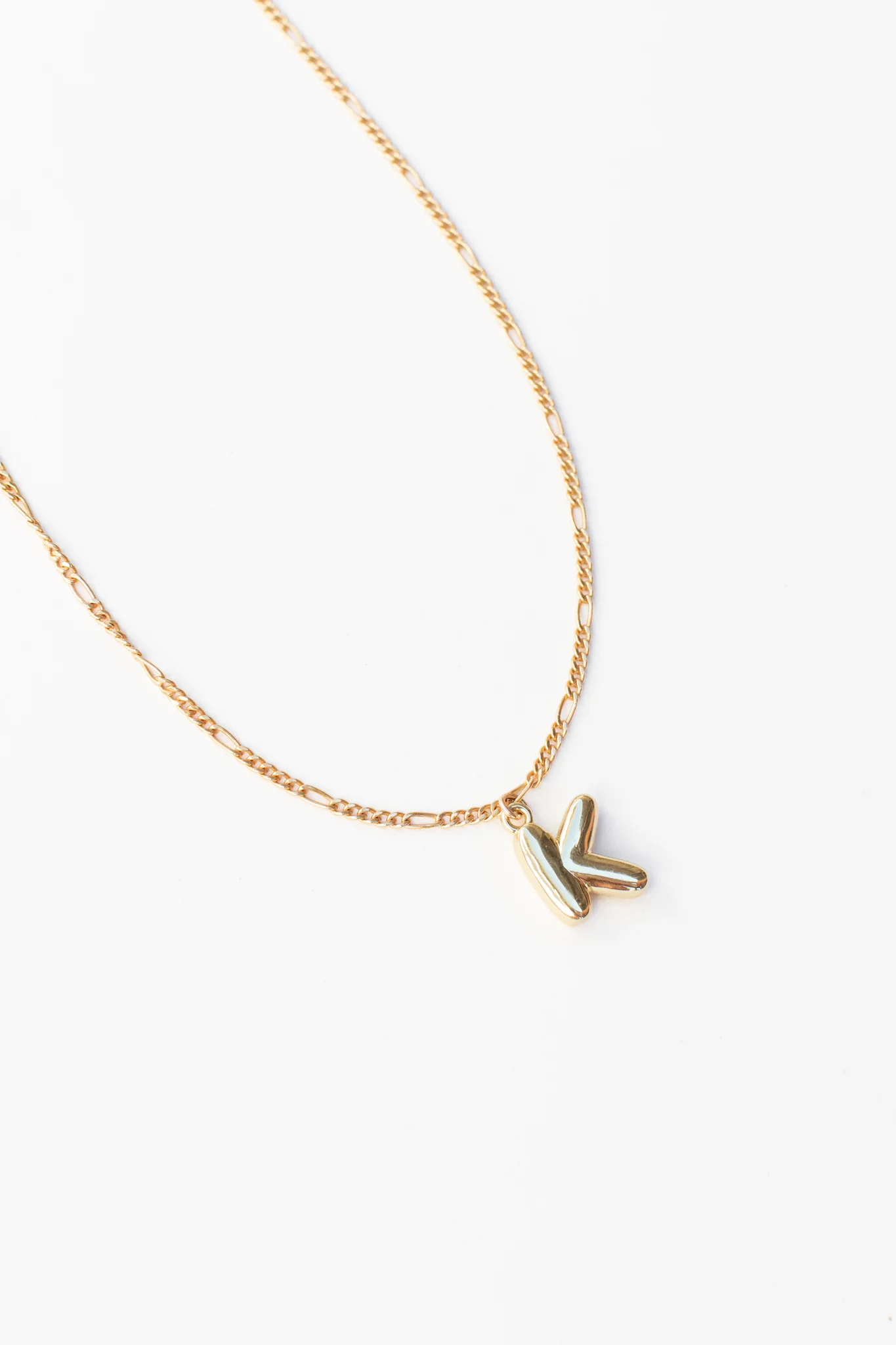 Bubble Letter Pendant Necklace - Image 9