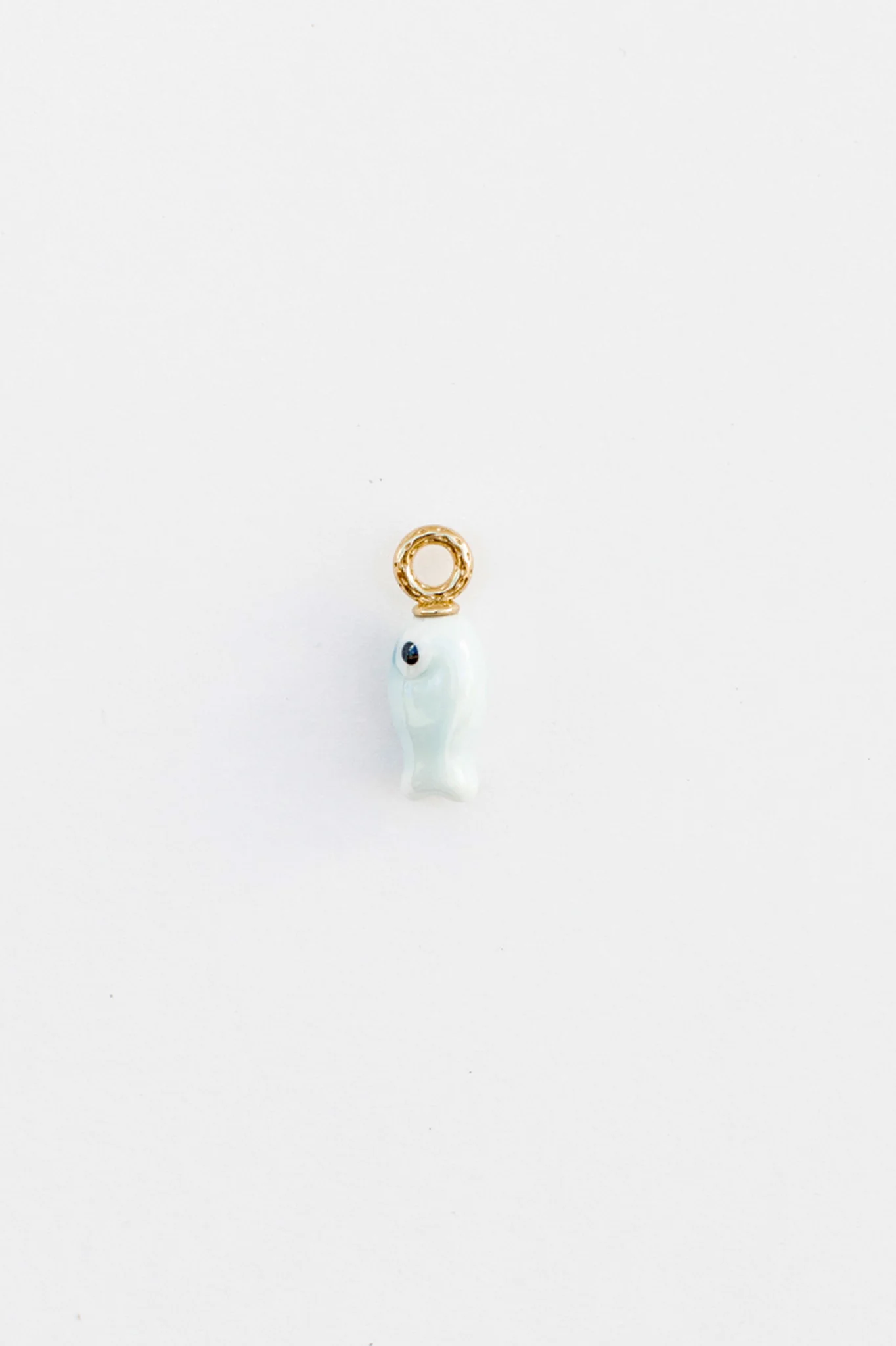 Ceramic Blue Fish Charm