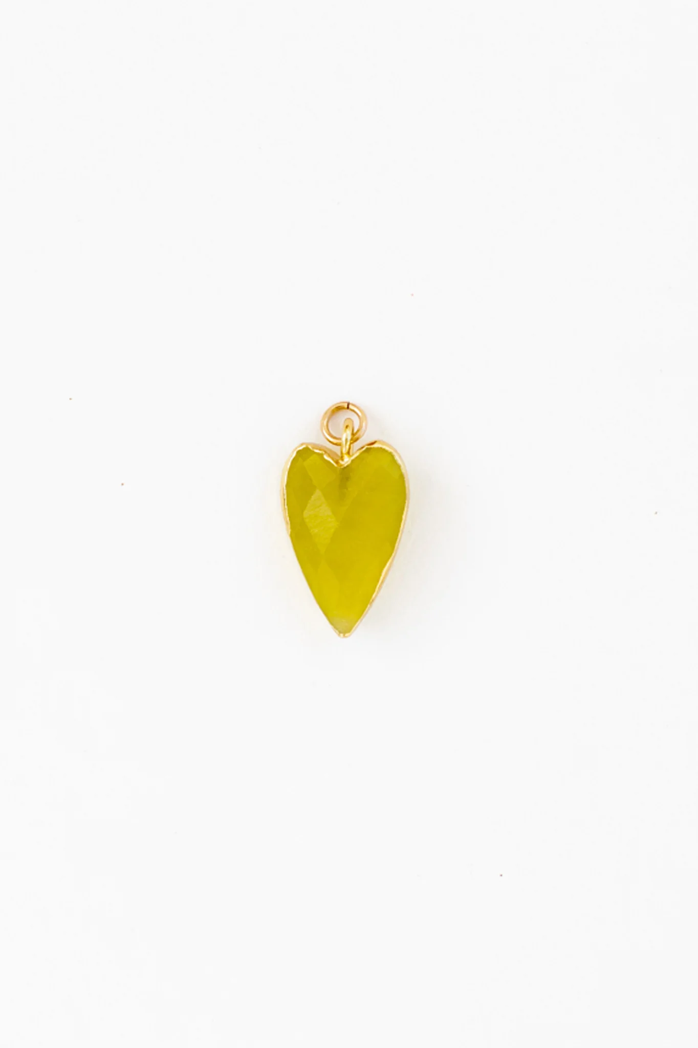 Chartreuse Heart Charm