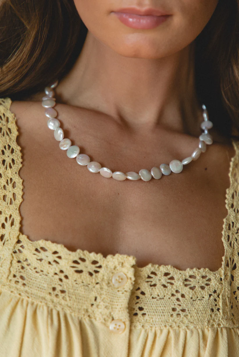 Coin Pearl Necklace