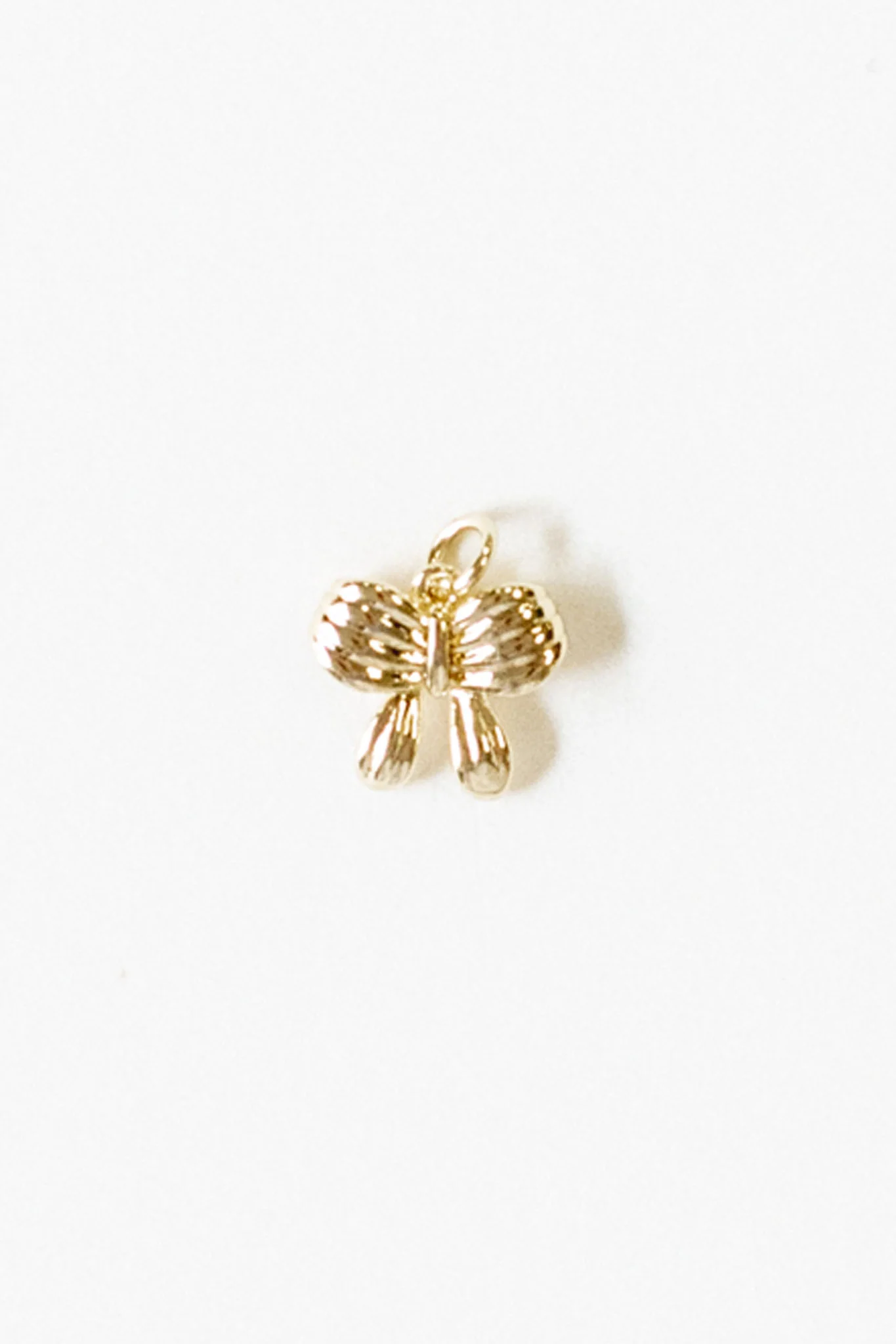 Mini Ribbed Bow Charm