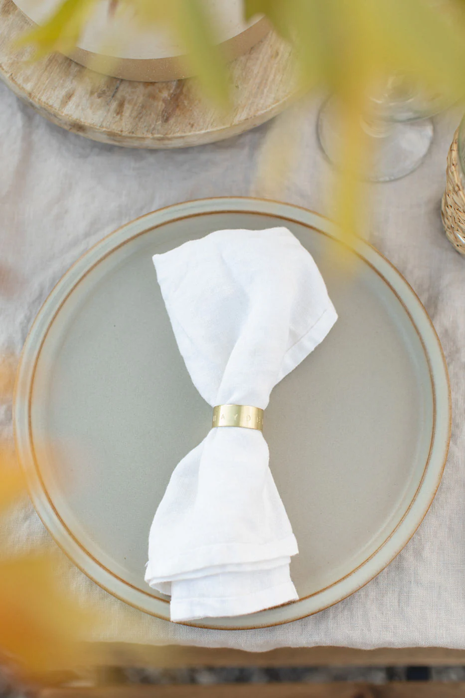 Custom Brass Napkin Ring - Image 8