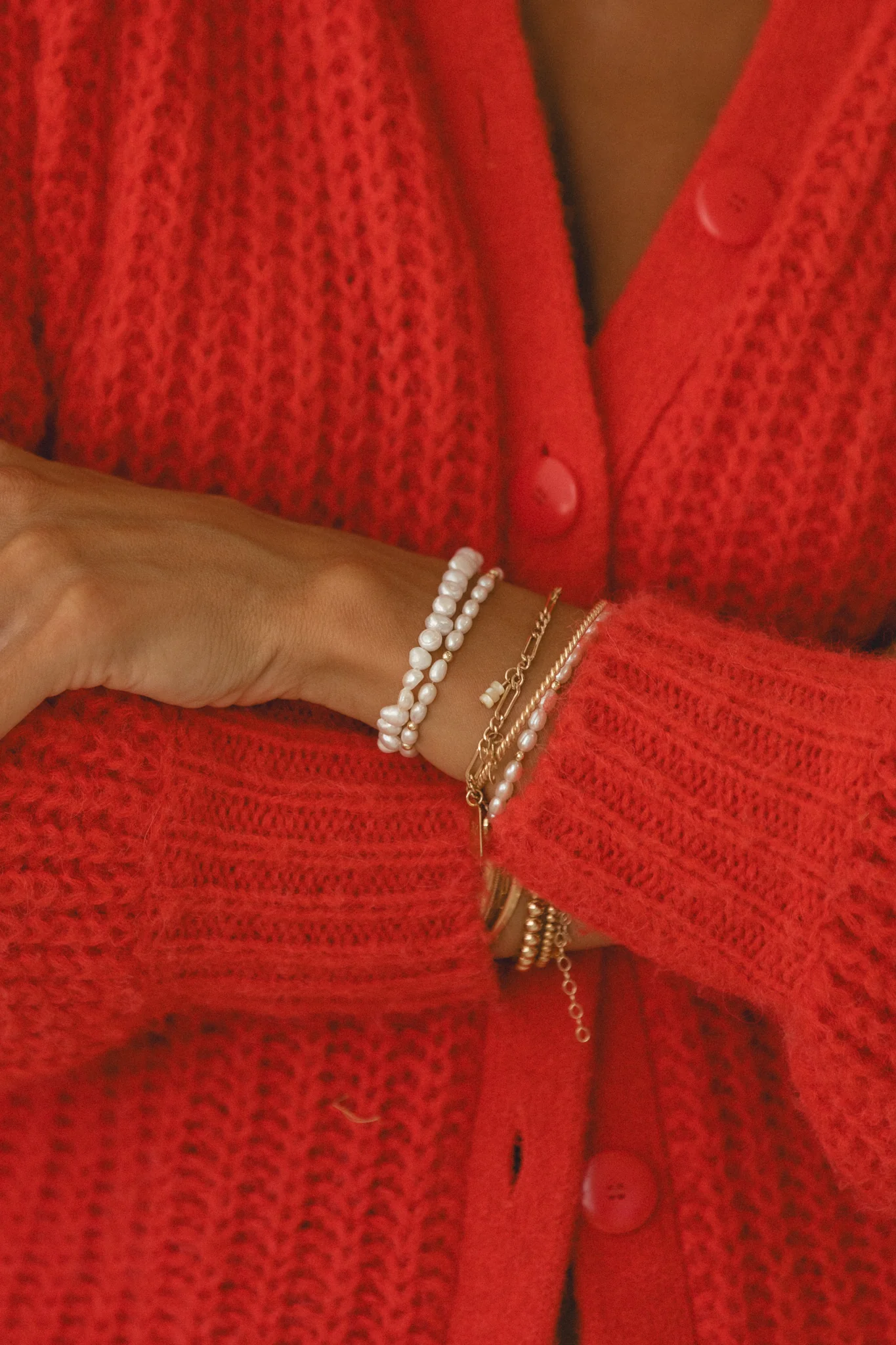 Elastic Pearl Bracelet