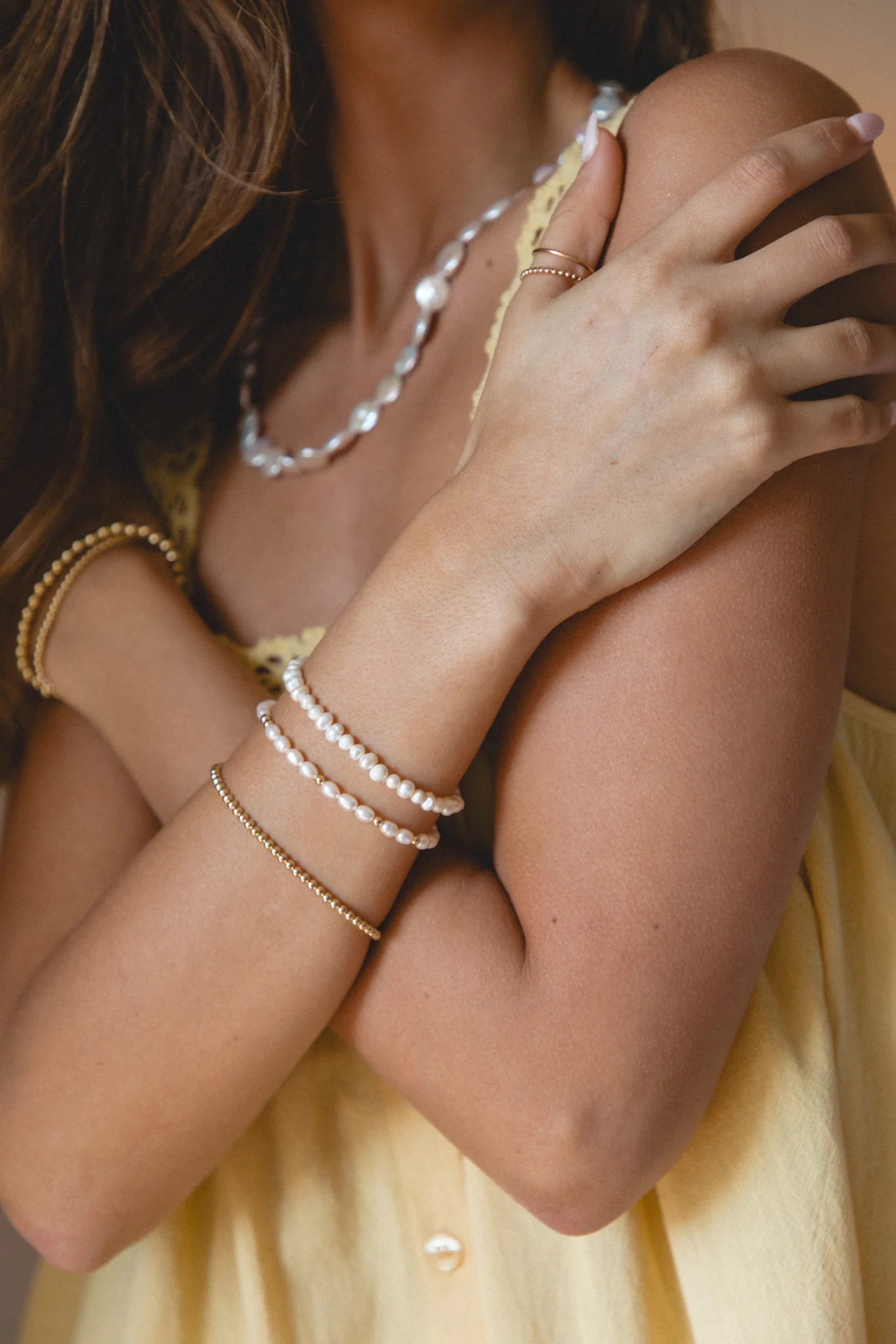 Elastic Pearl Bracelet - Image 6