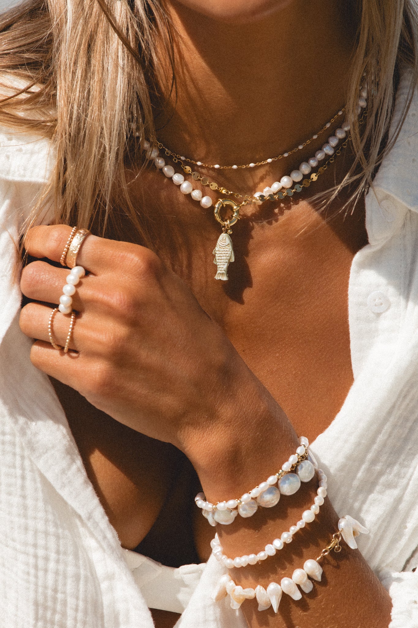 Elastic Pearl Ring - Image 7