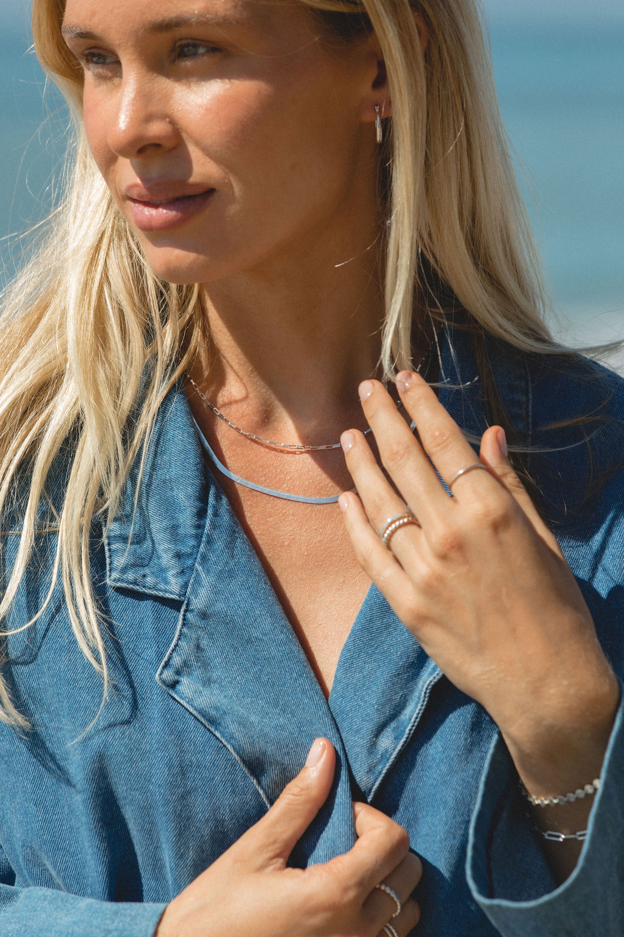 Ellie Silver Herringbone - Image 12