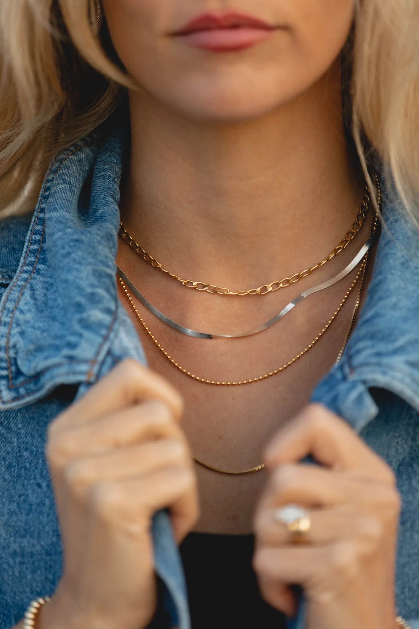 Ellie Silver Herringbone - Image 6