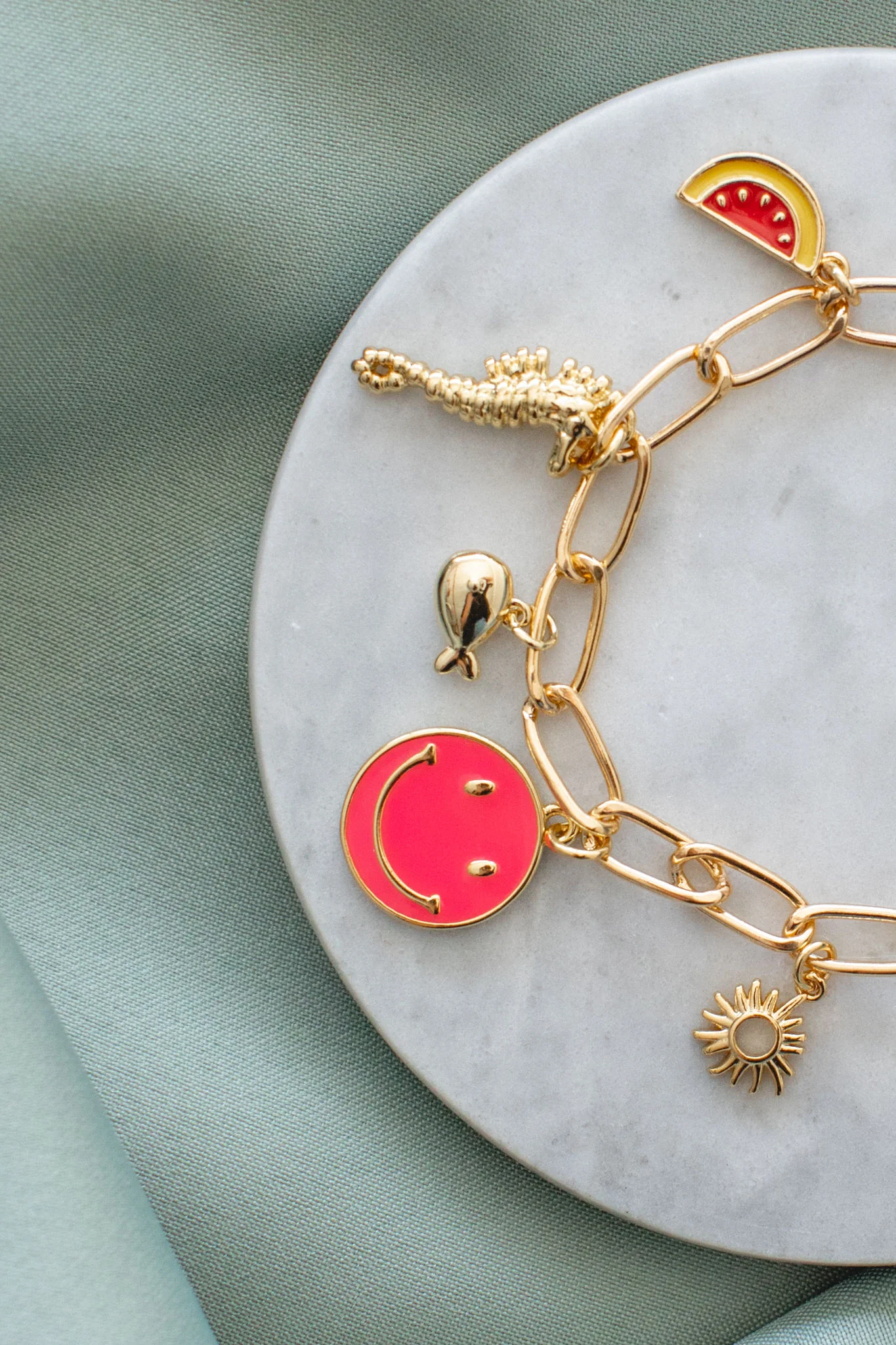 Enamel Smiley Face Charm - Image 6