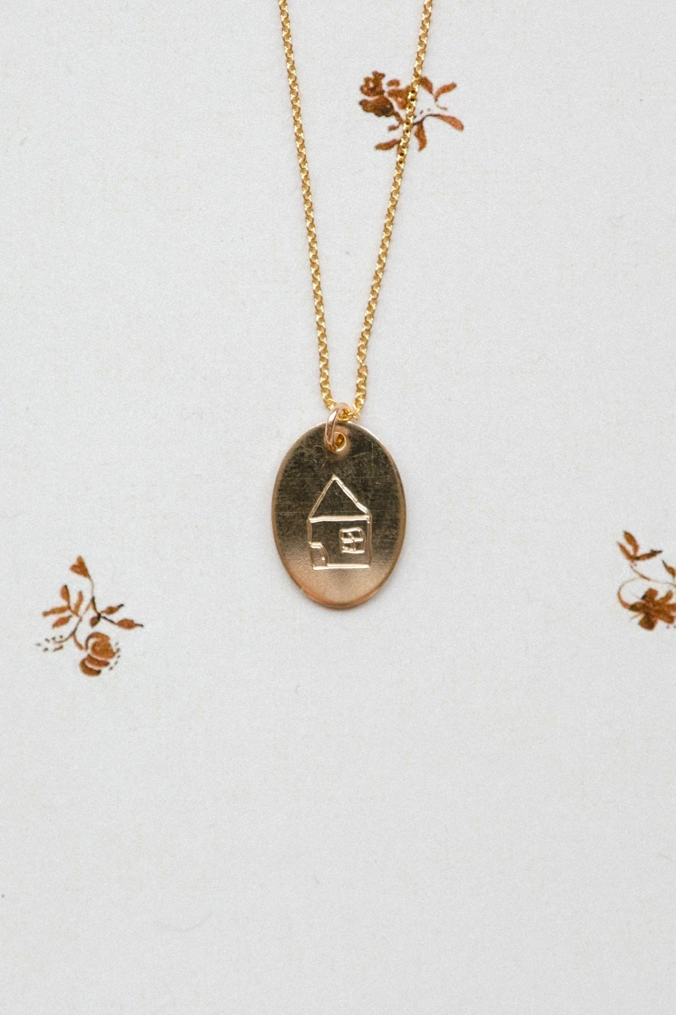 Engraved Handwriting Oval Necklace - Image 5