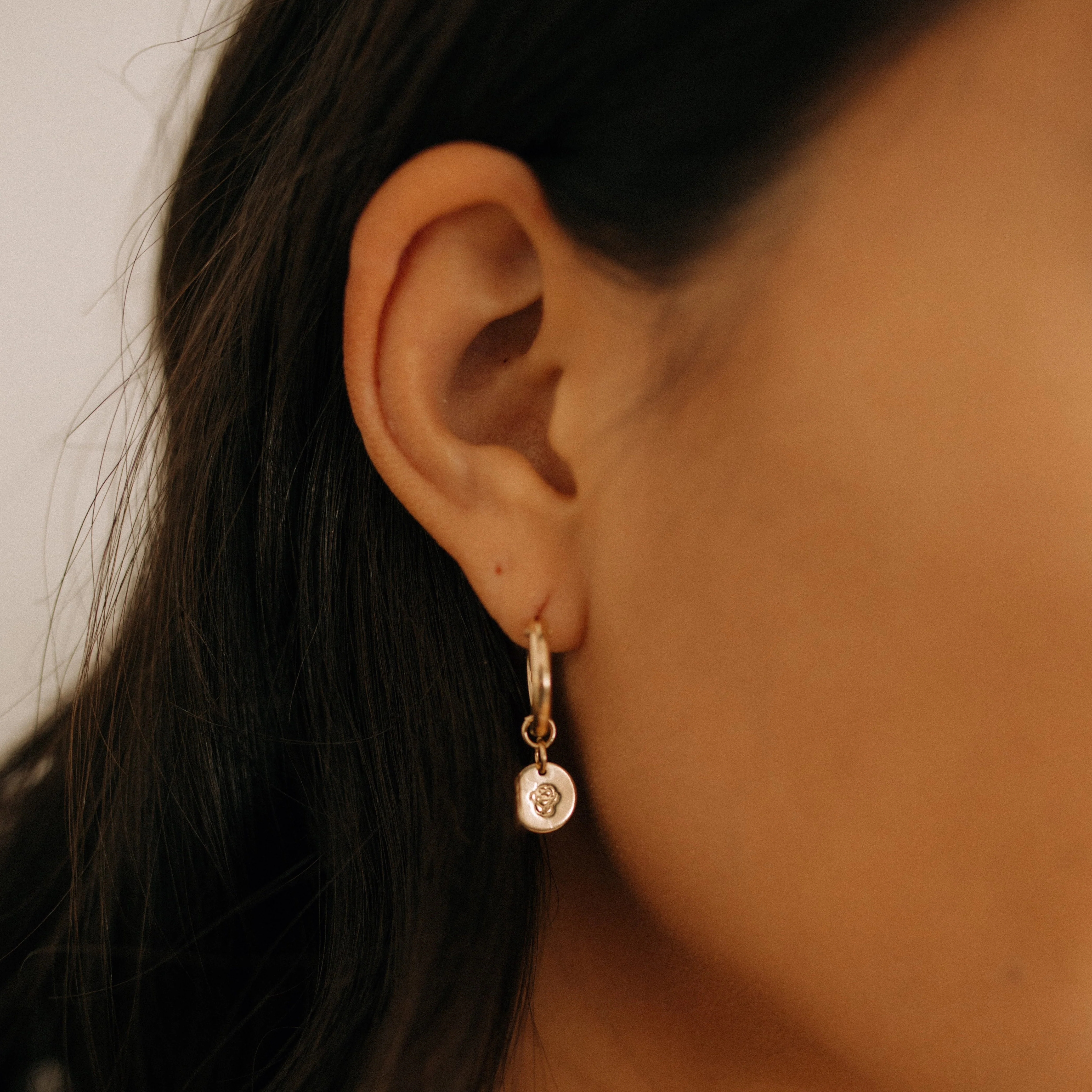 Floral Drop Earrings - Image 3