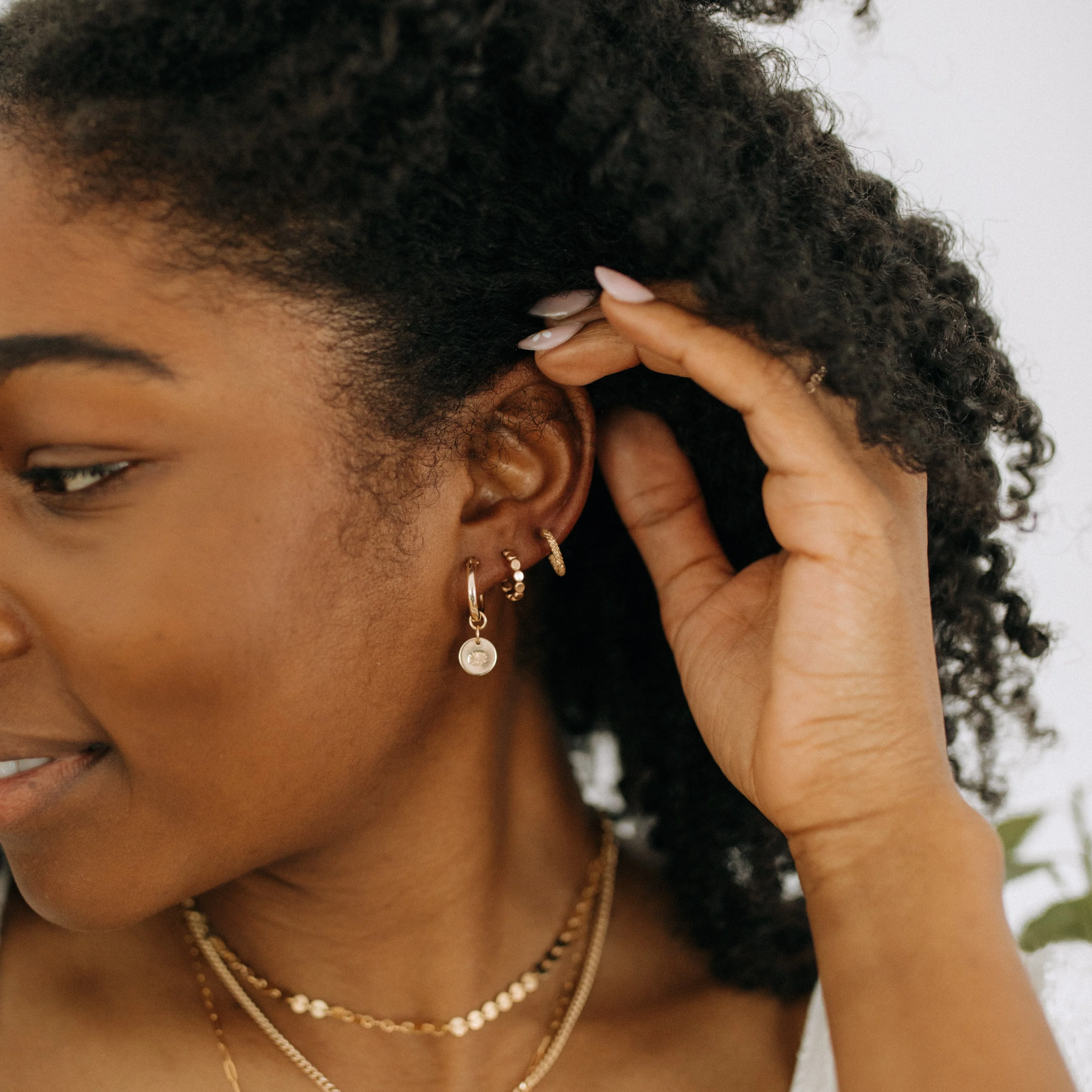 Floral Drop Earrings - Image 5