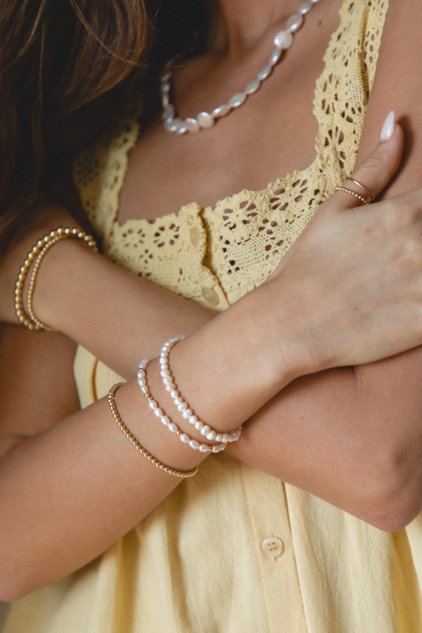 Golden Hour Pearl Bracelet - Image 2