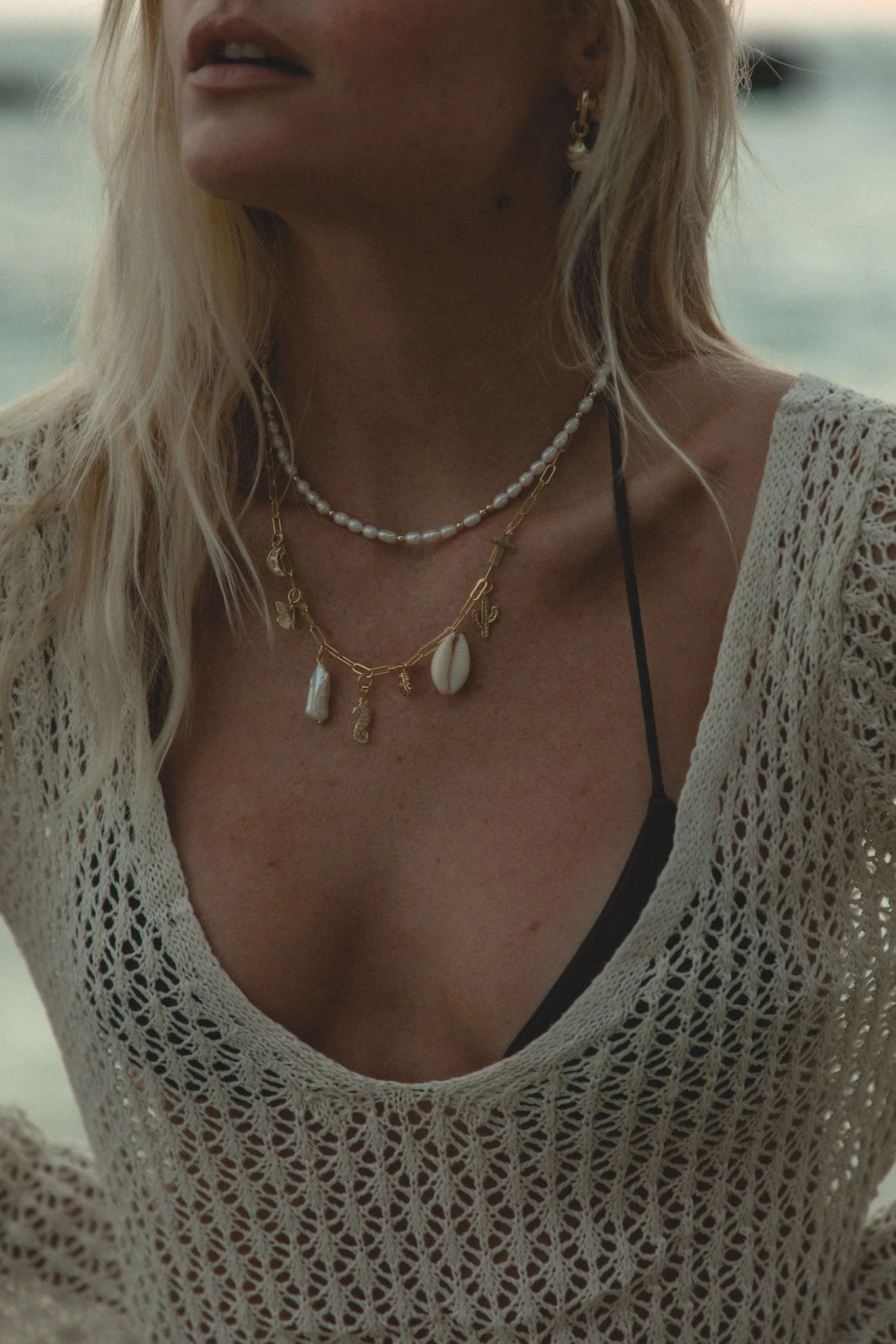 Golden Hour Pearl Necklace - Image 3