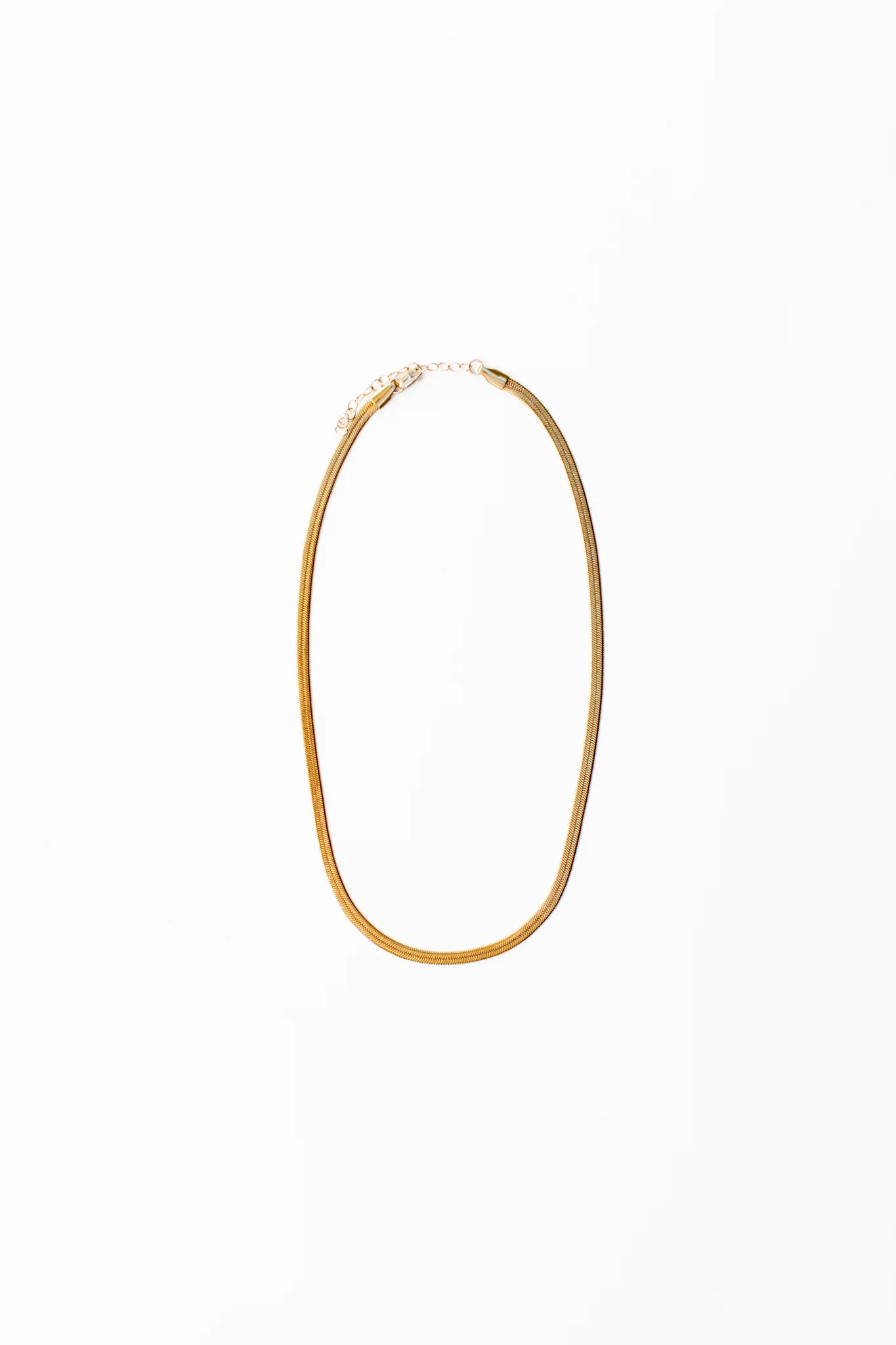Herringbone Chain Necklace - Image 4
