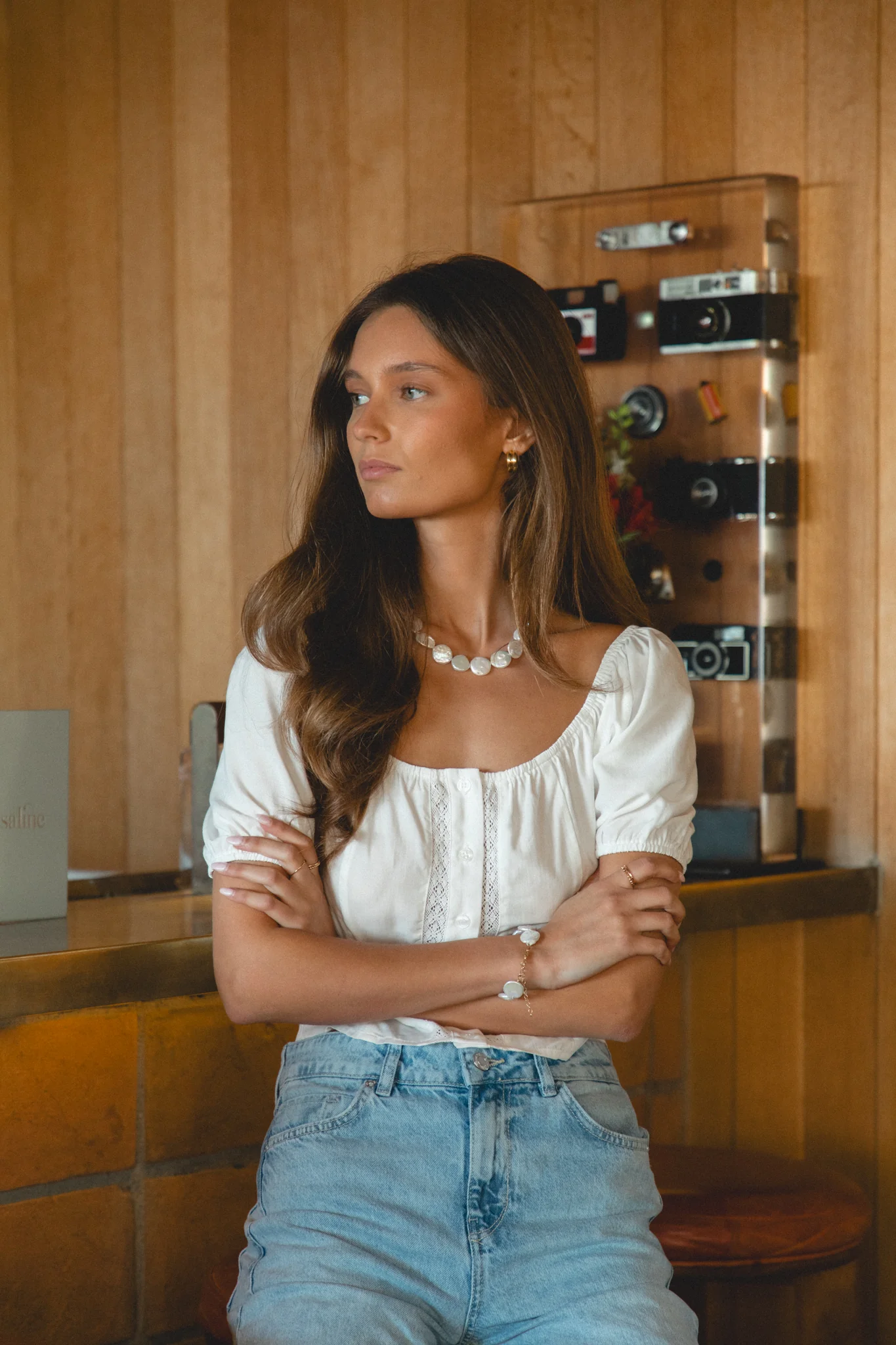 Isla Pearl Beaded Necklace - Image 10