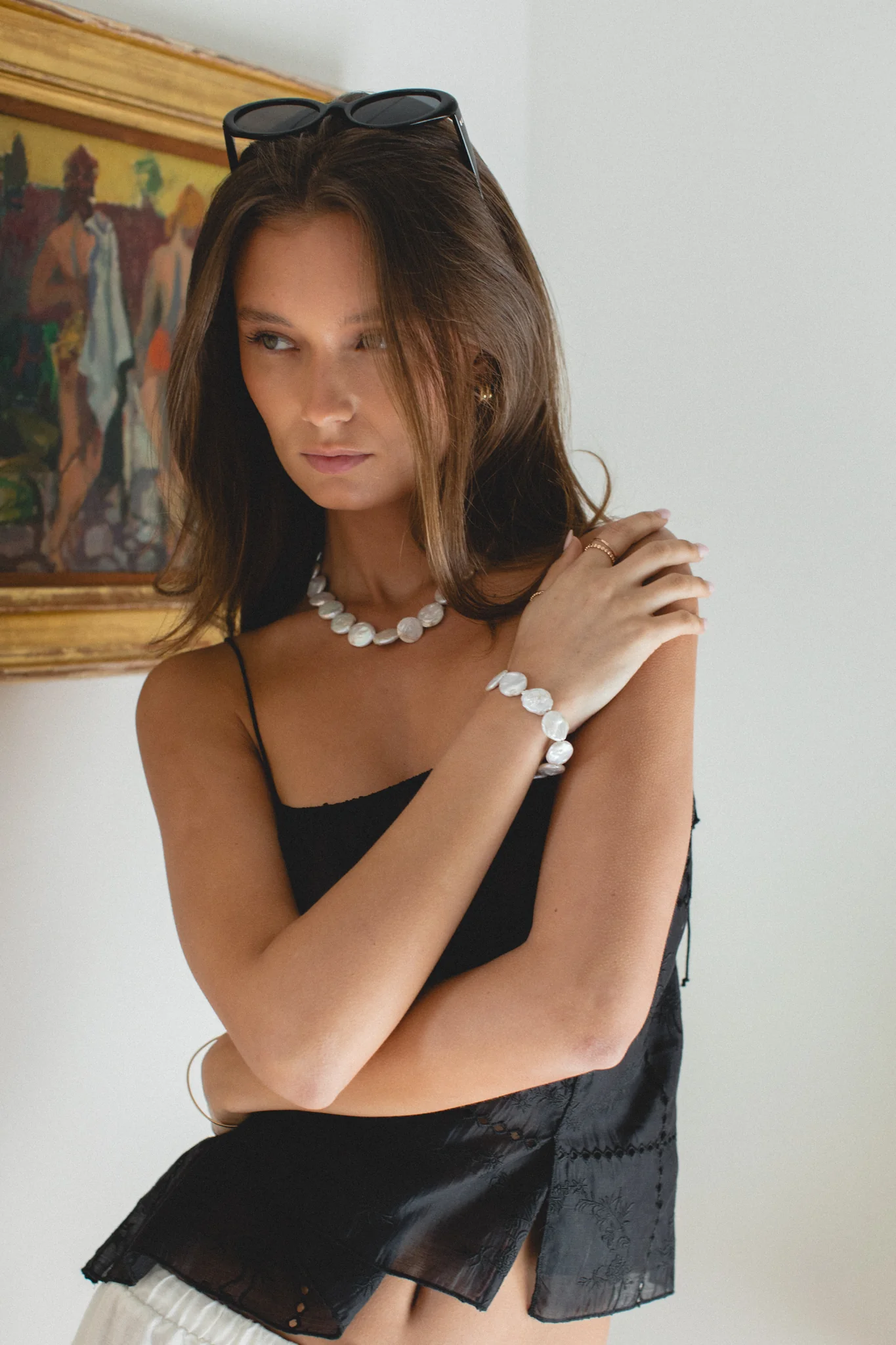 Isla Pearl Beaded Necklace - Image 6