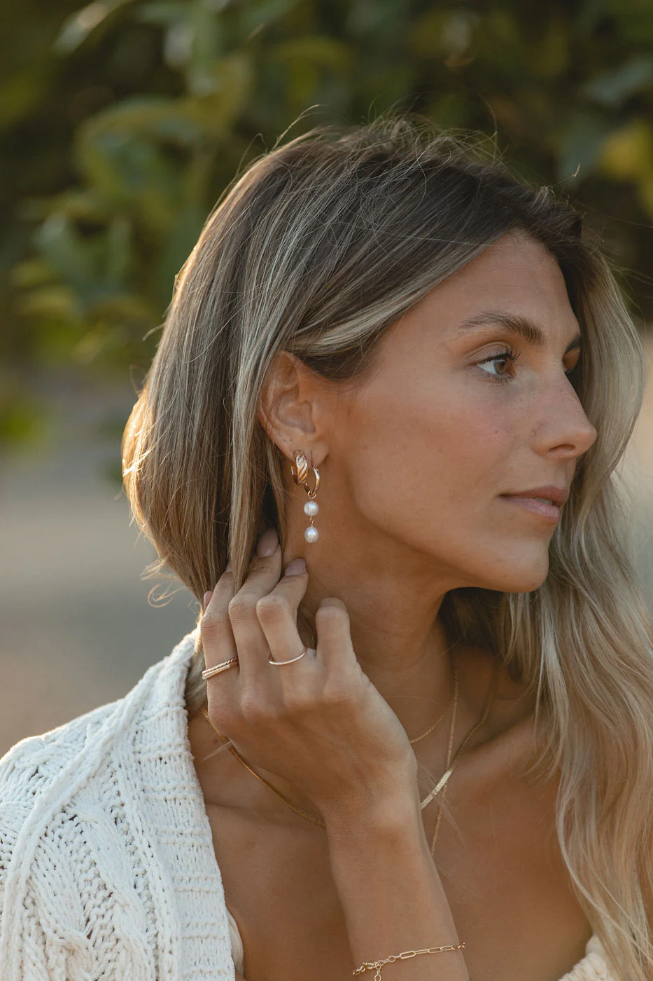 Large Croissant Earrings - Image 3