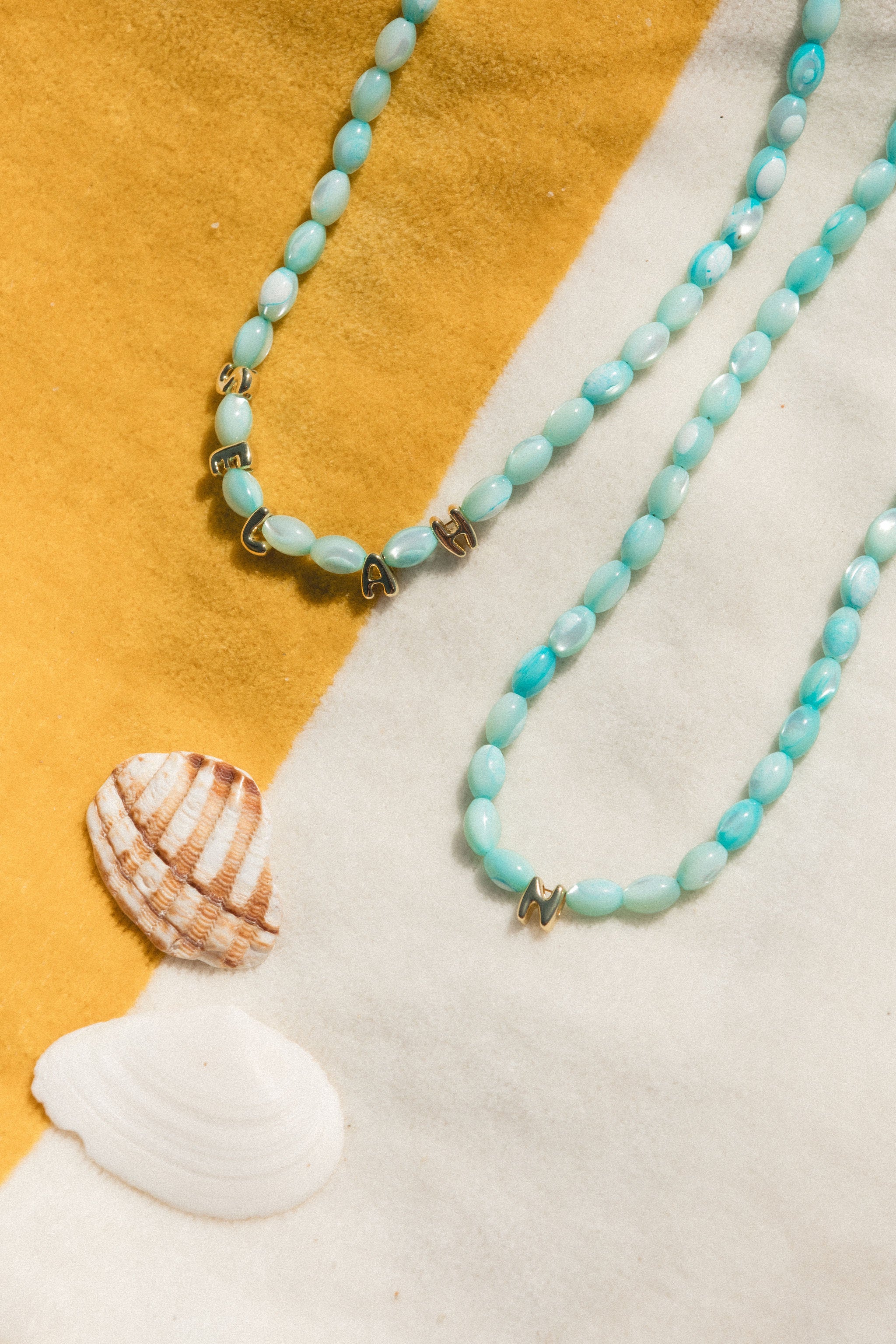 Catalina Beaded Initial Necklace - Image 8