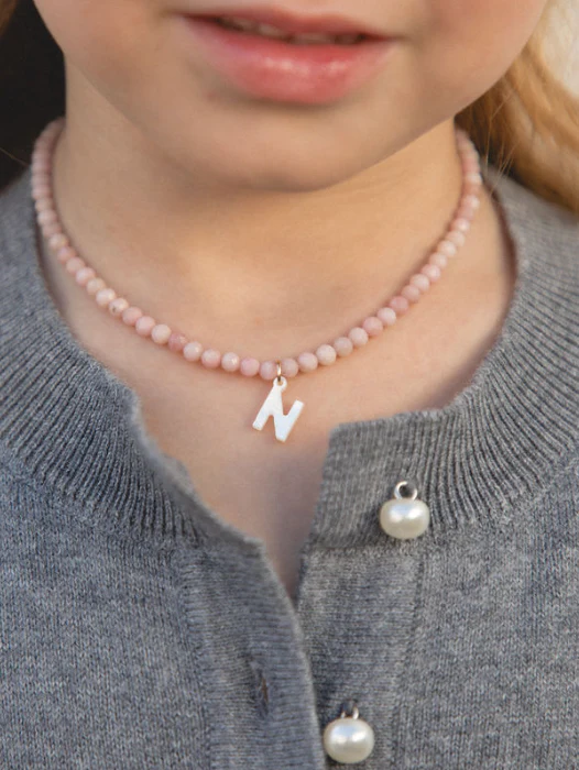 Littles Coastal Blush Beaded Necklace - Image 9