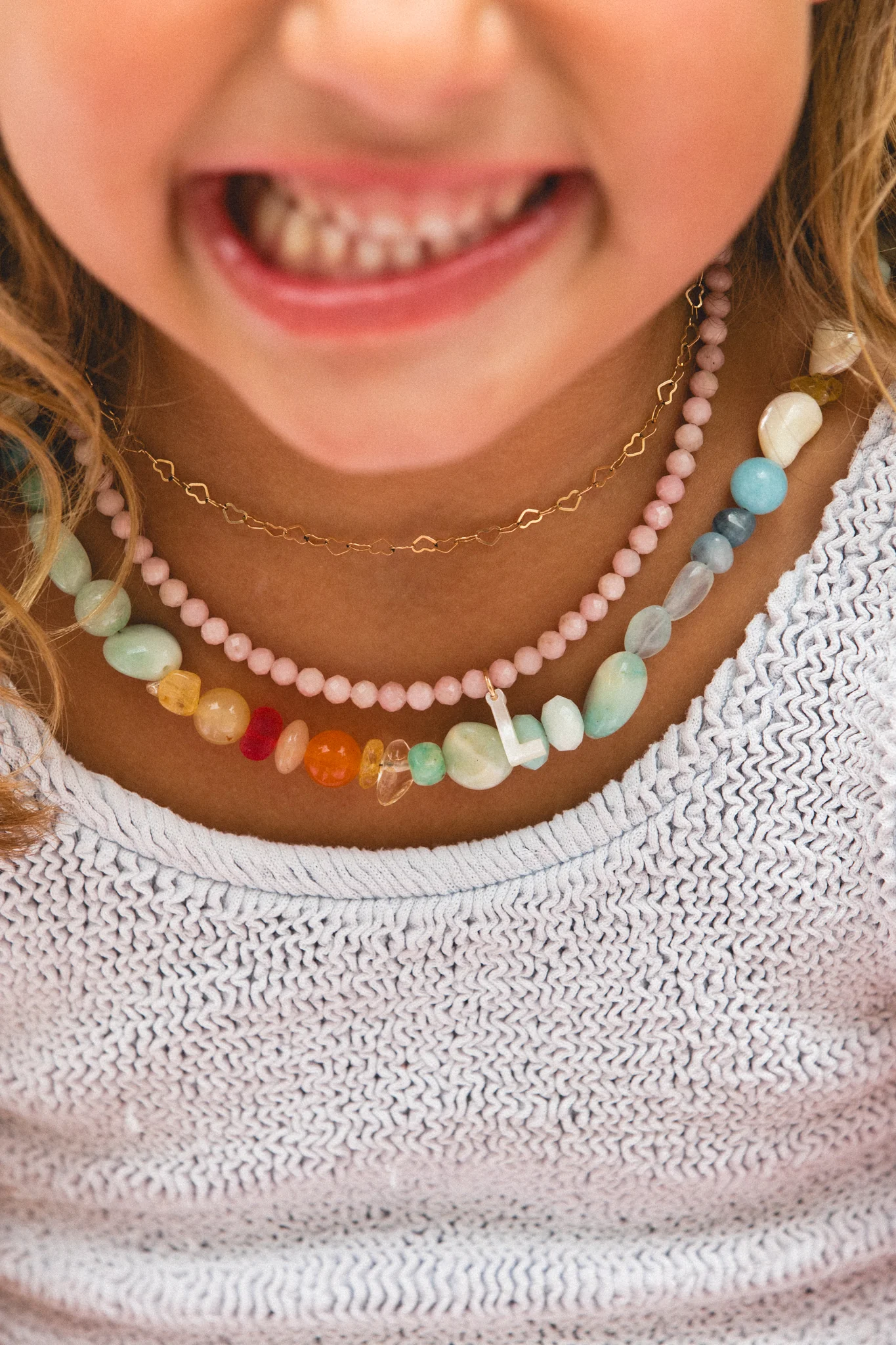 Littles Sunrise Beaded Necklace