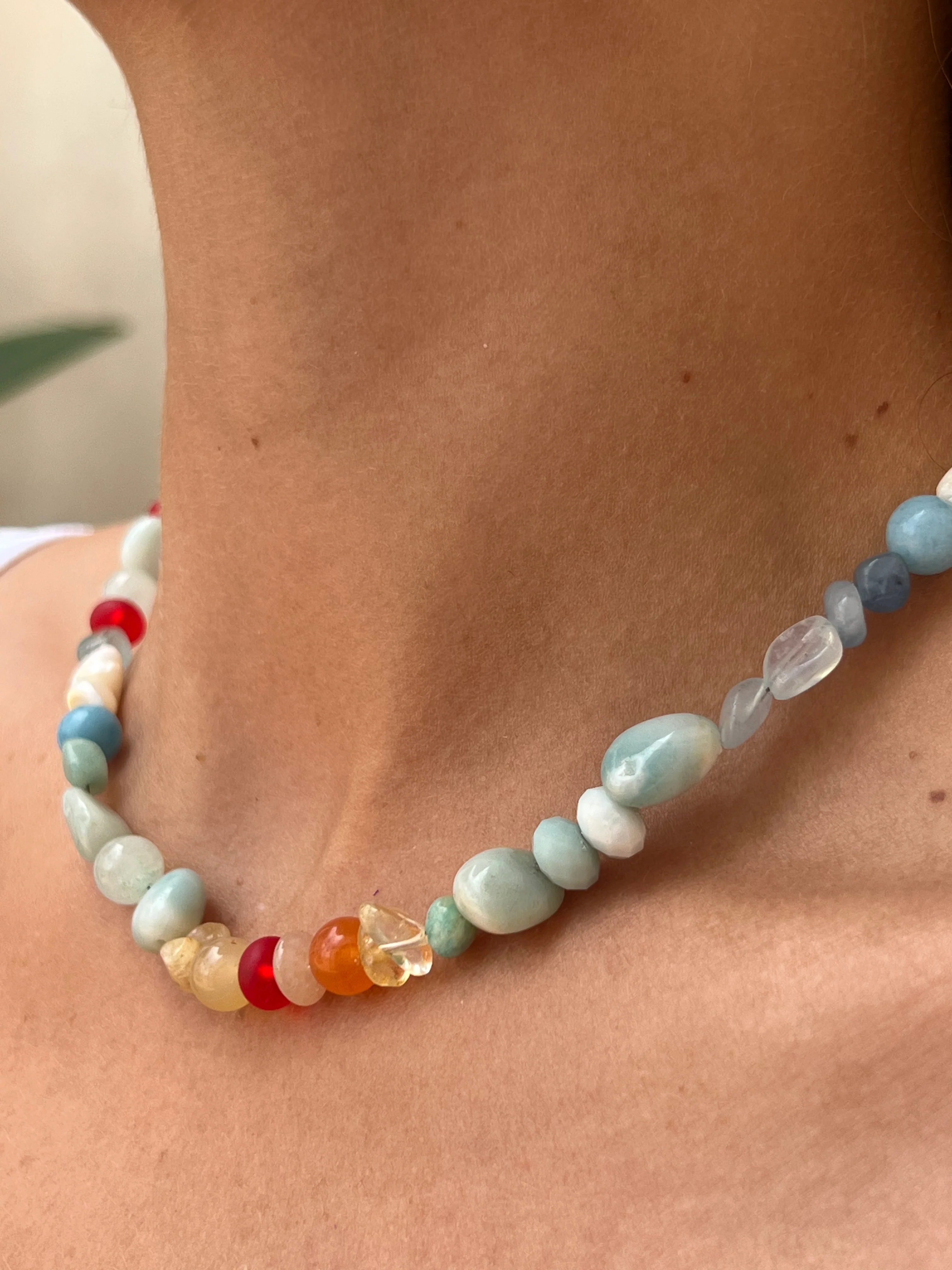 Littles Sunrise Beaded Necklace - Image 4