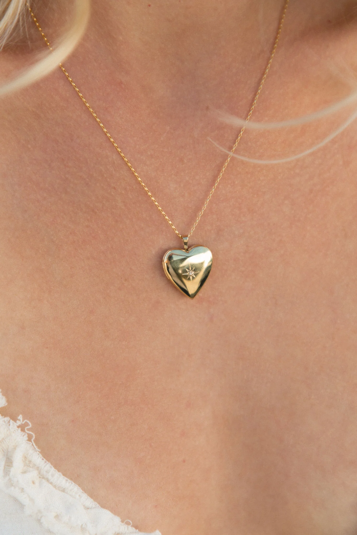 Luxe Rhinestone Heart Locket - Image 2