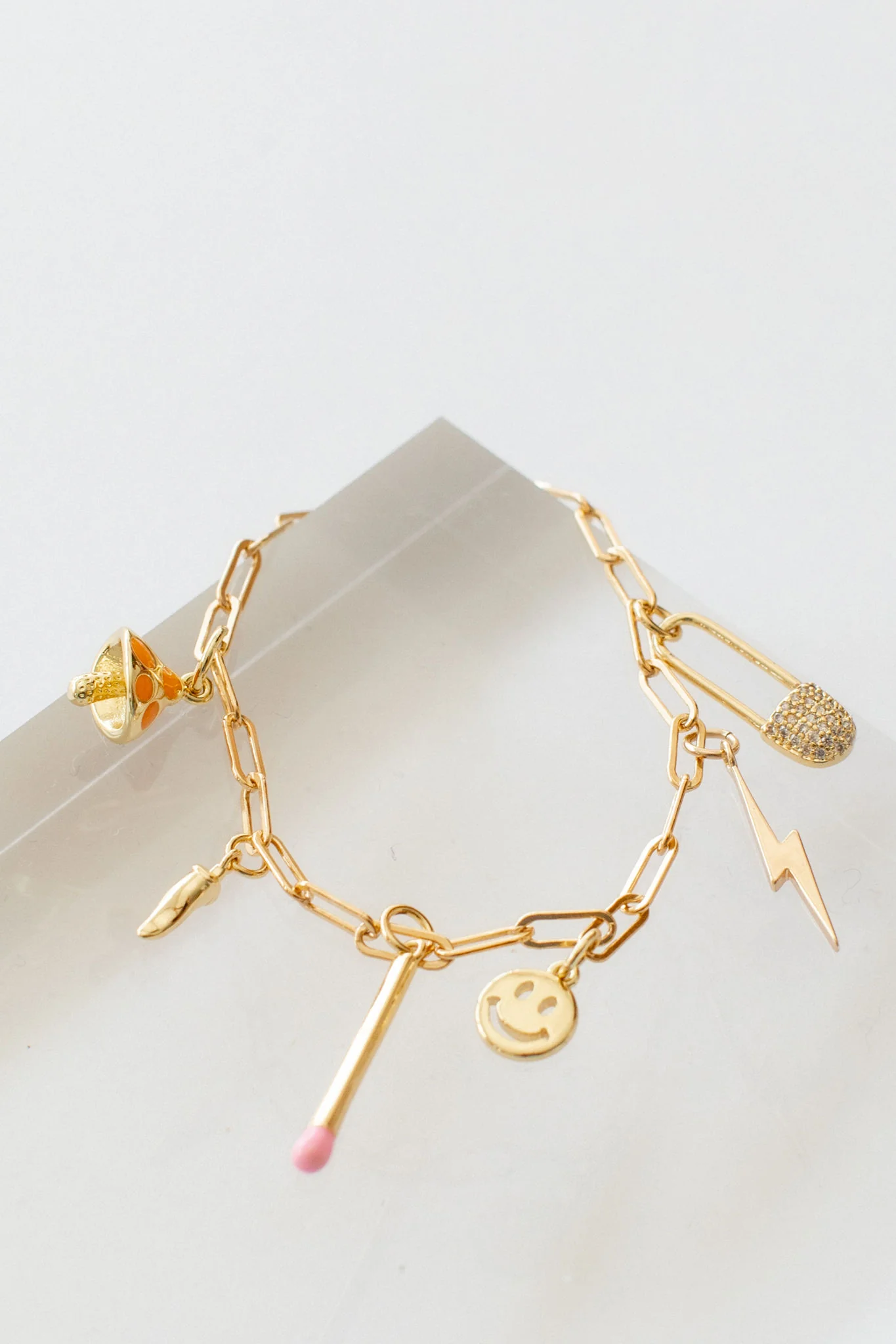 Mini Smiley Face Charm - Image 2