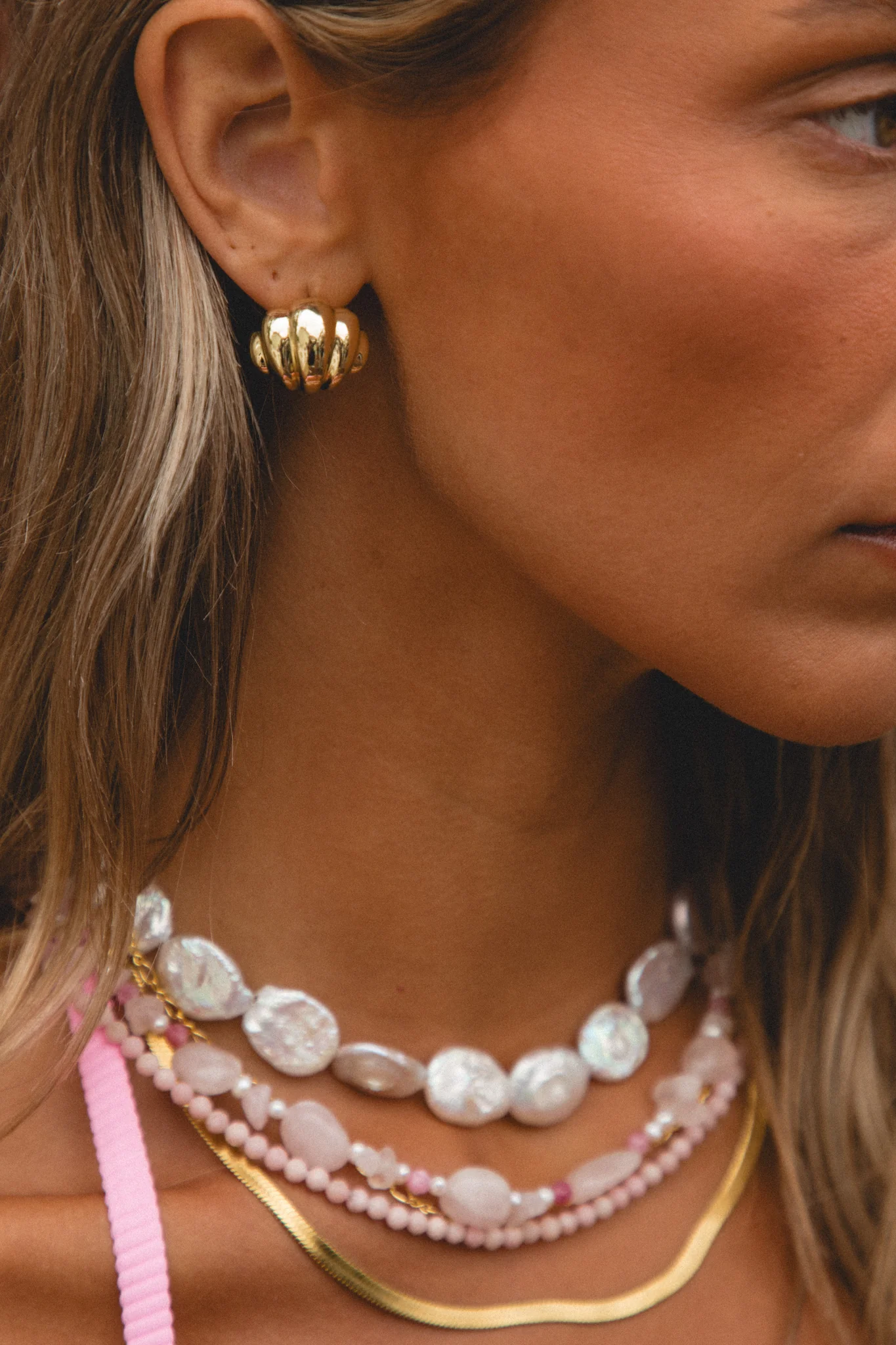 Oversized Shell Studs - Image 2