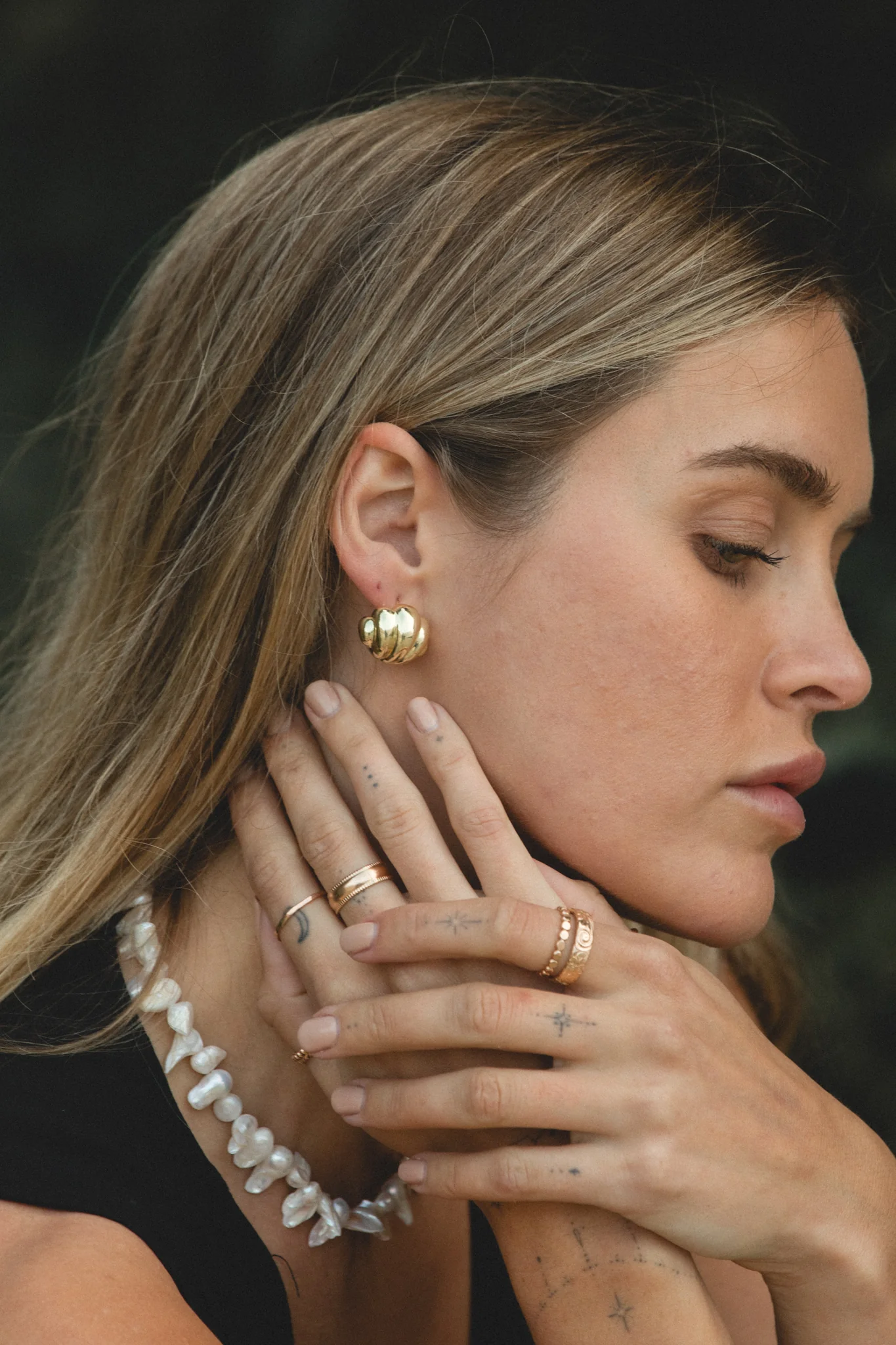 Oversized Shell Studs - Image 6