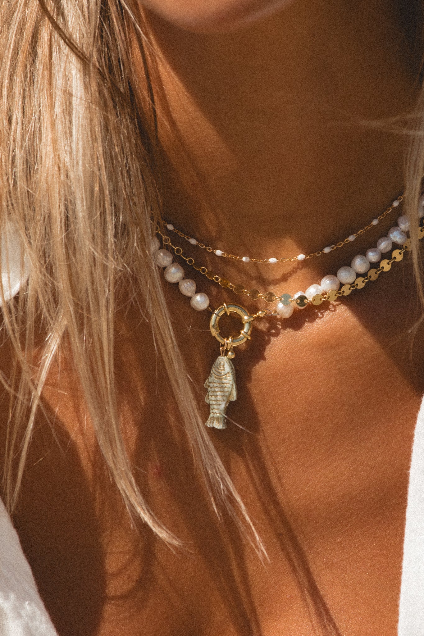Pearl Charm Necklace