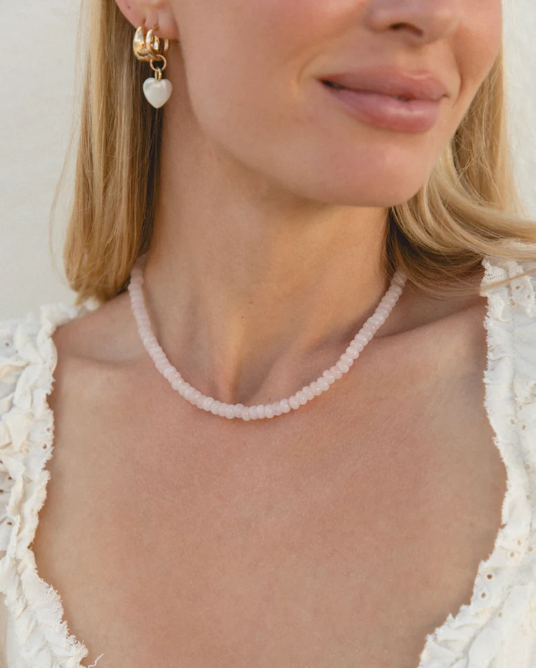 Pearl Heart Earrings - Image 3