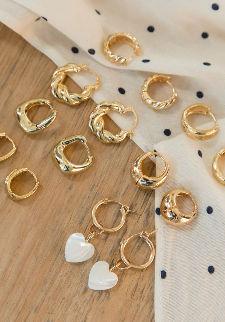 Pearl Heart Earrings - Image 4