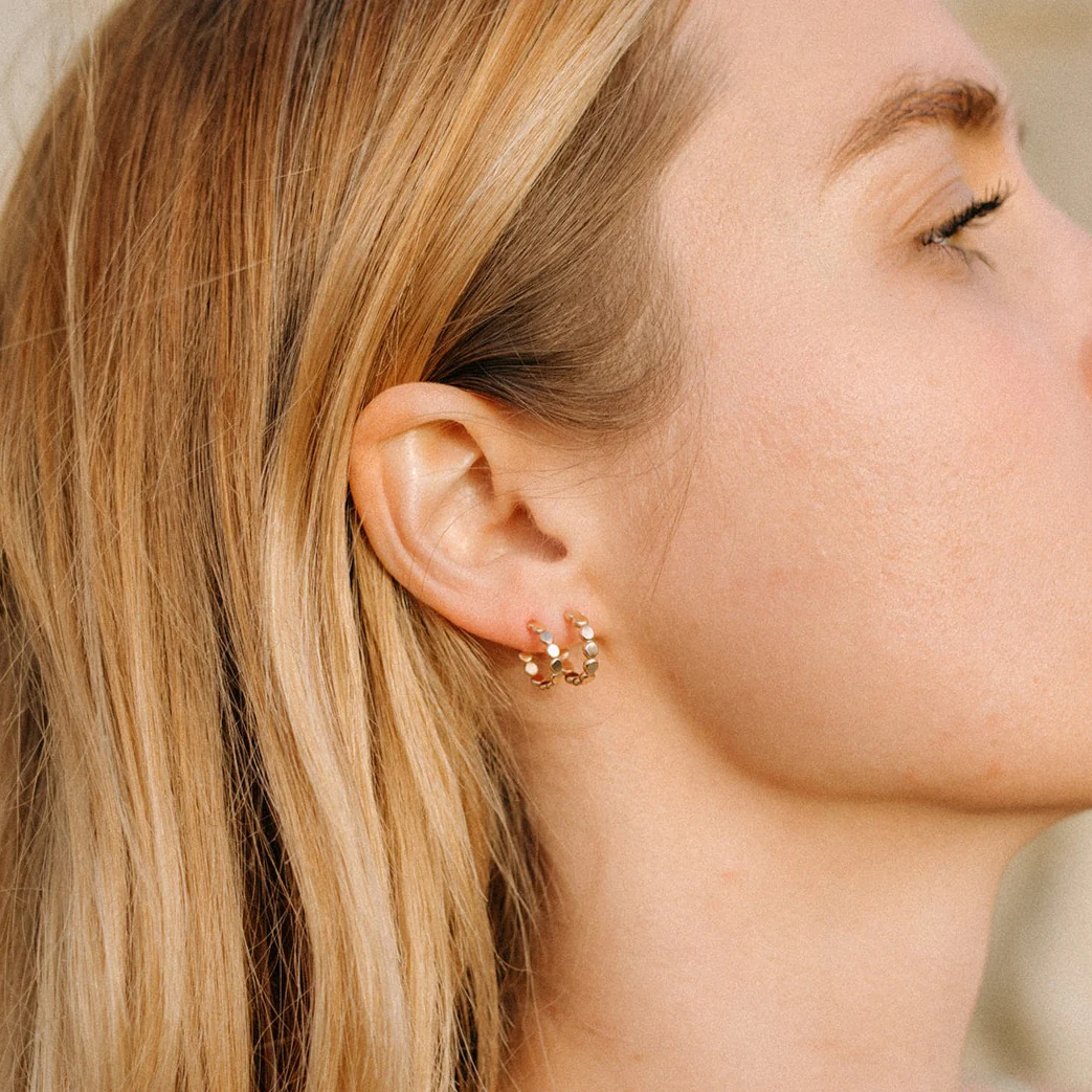 Perfect Beaded Hoops