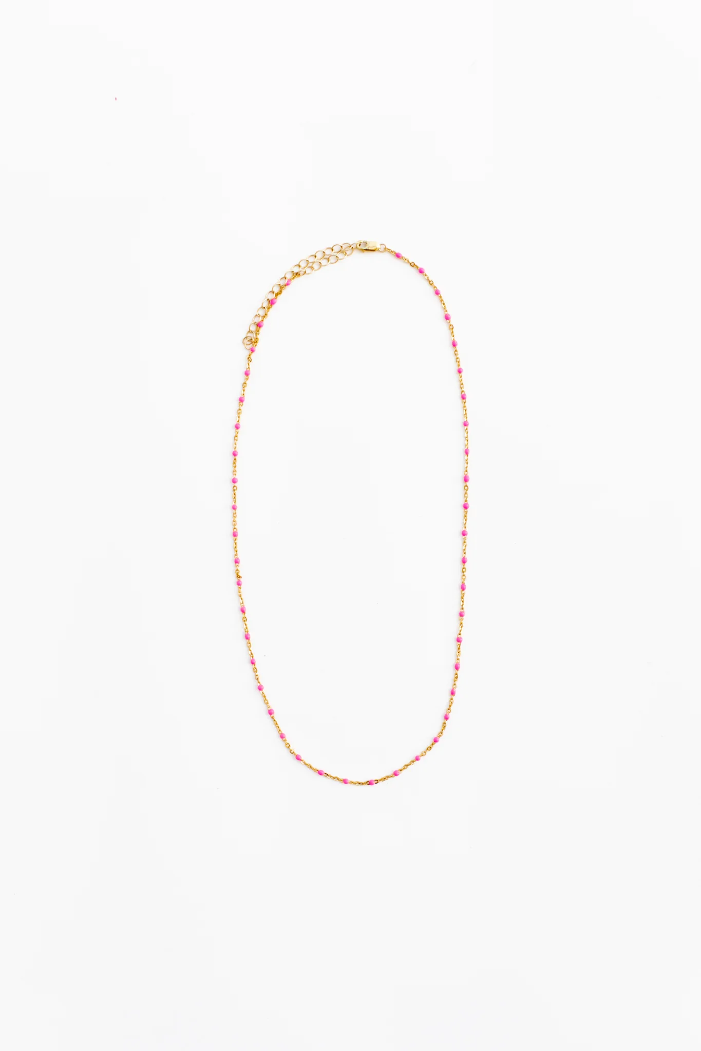 Little's Pink Enamel Necklace - Image 2