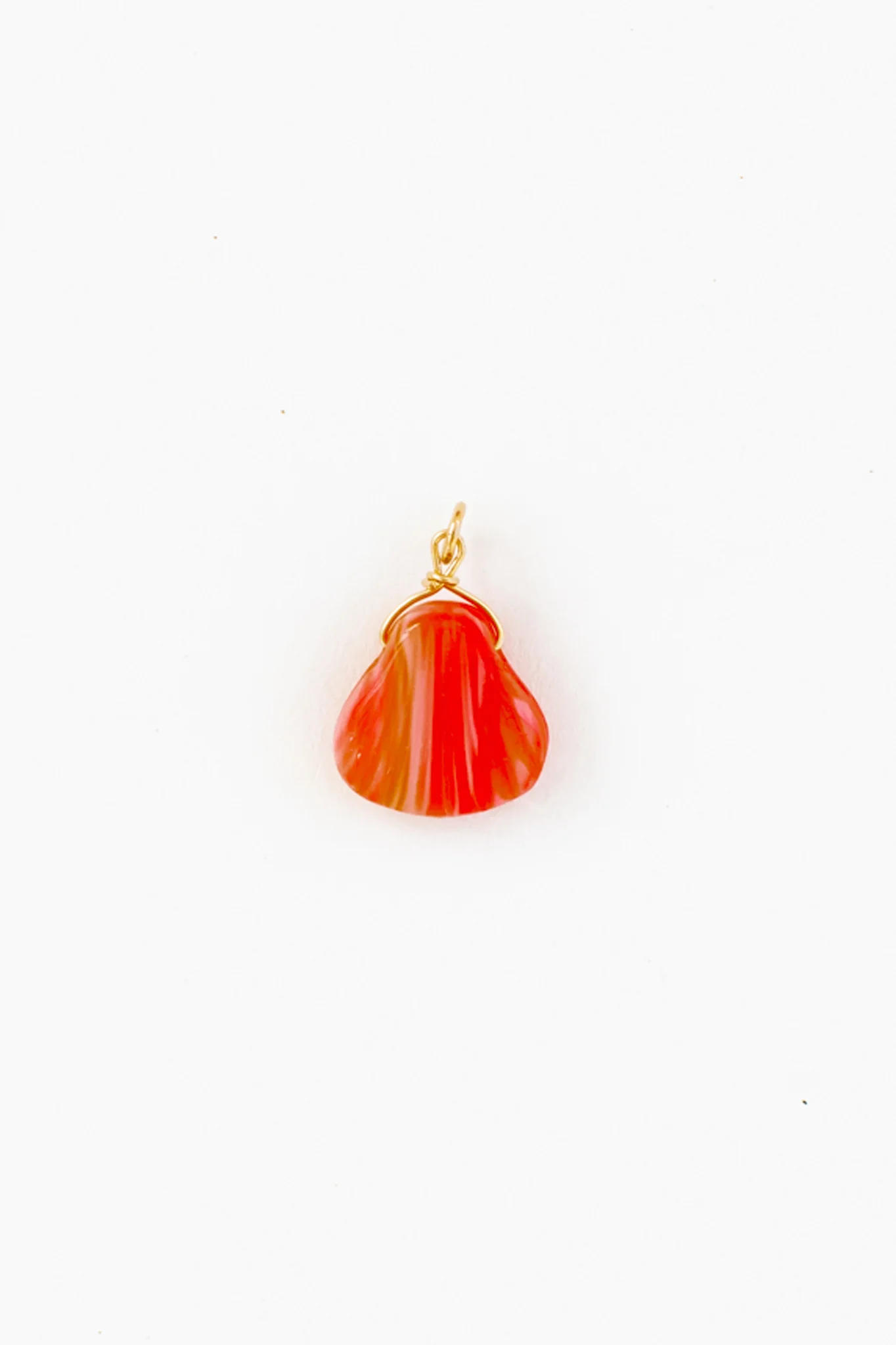 Red Clamshell Charm
