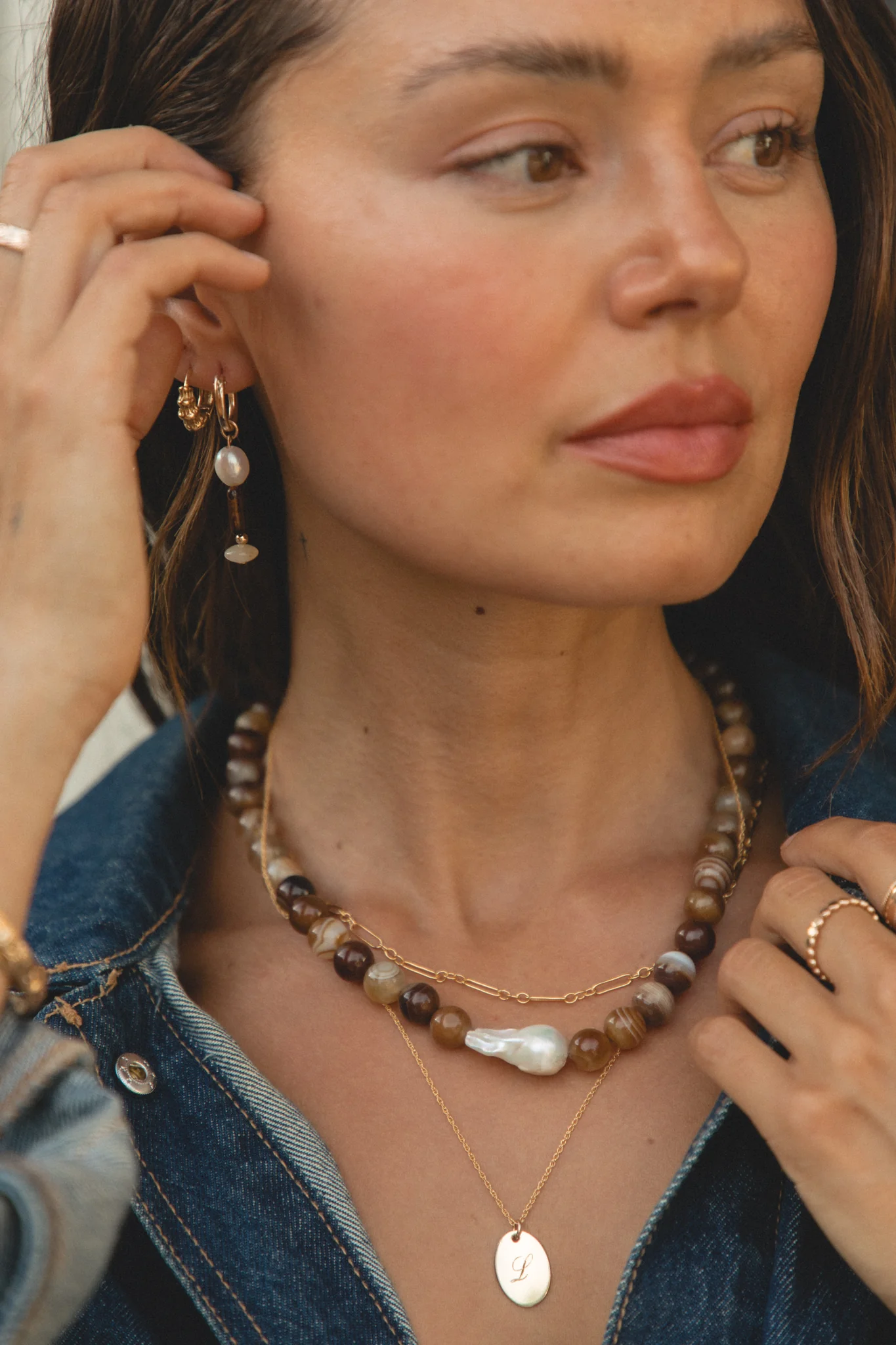 Amber Coast Beaded Necklace