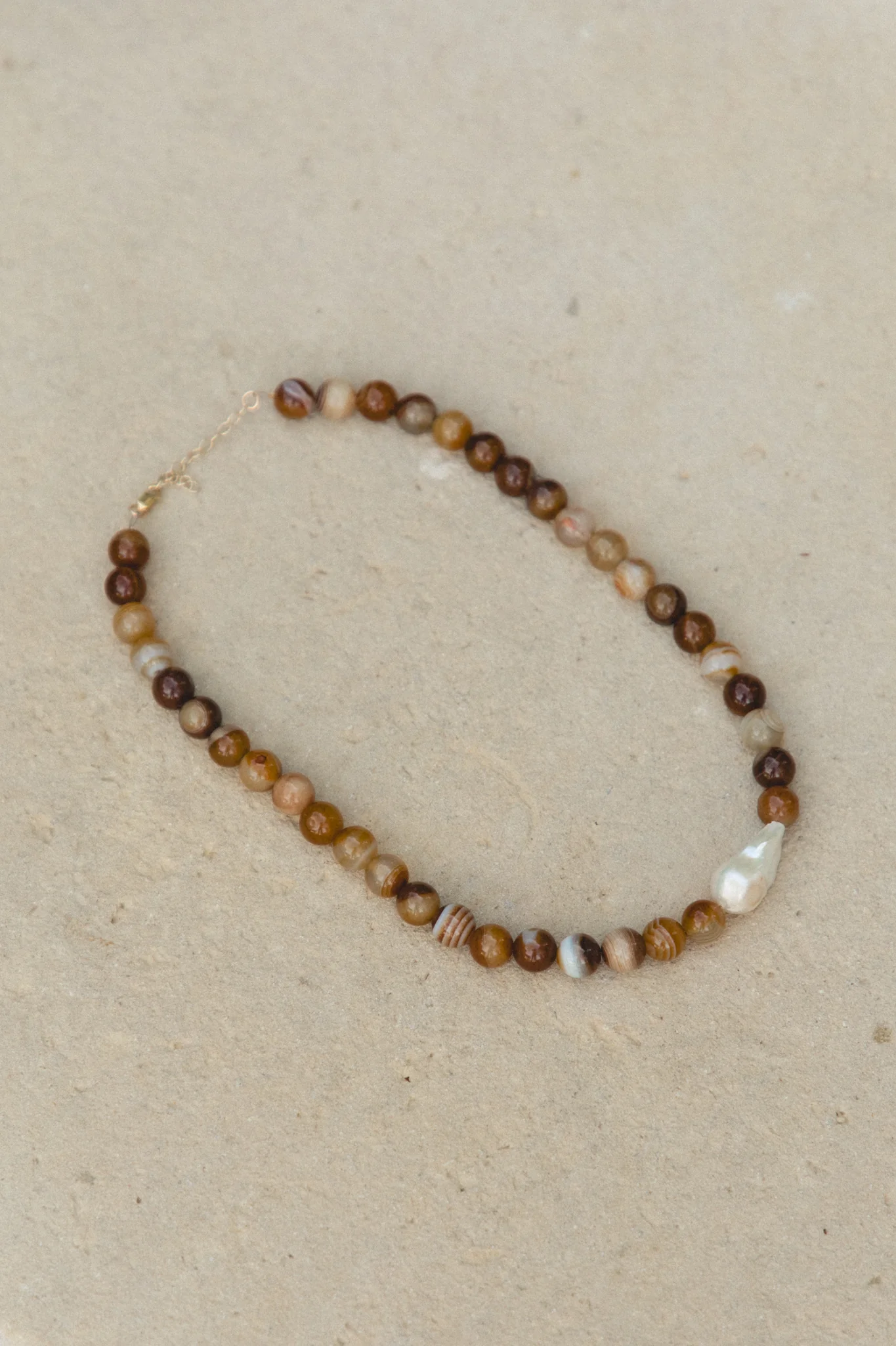 Amber Coast Beaded Necklace - Image 5