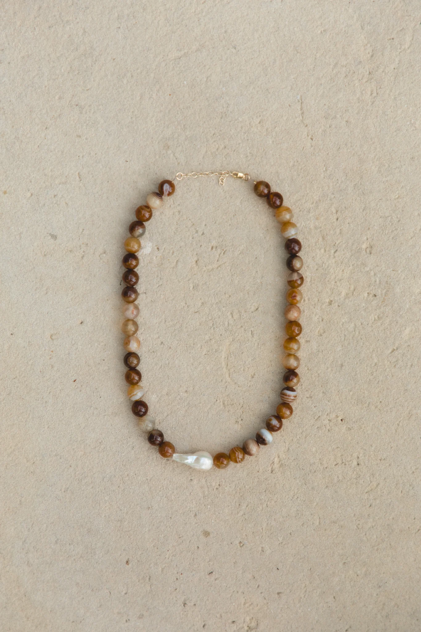Amber Coast Beaded Necklace - Image 8