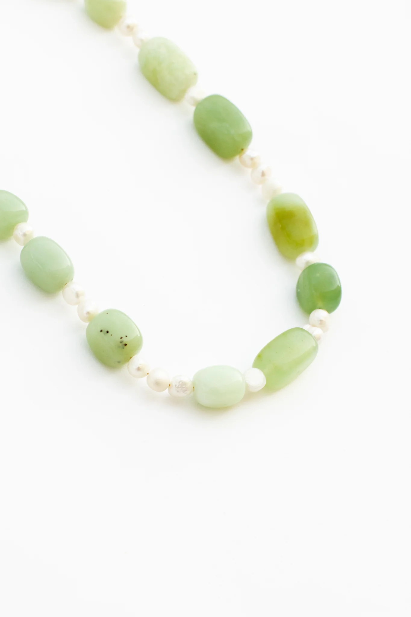 Sea Foam Beaded Necklace - Image 3
