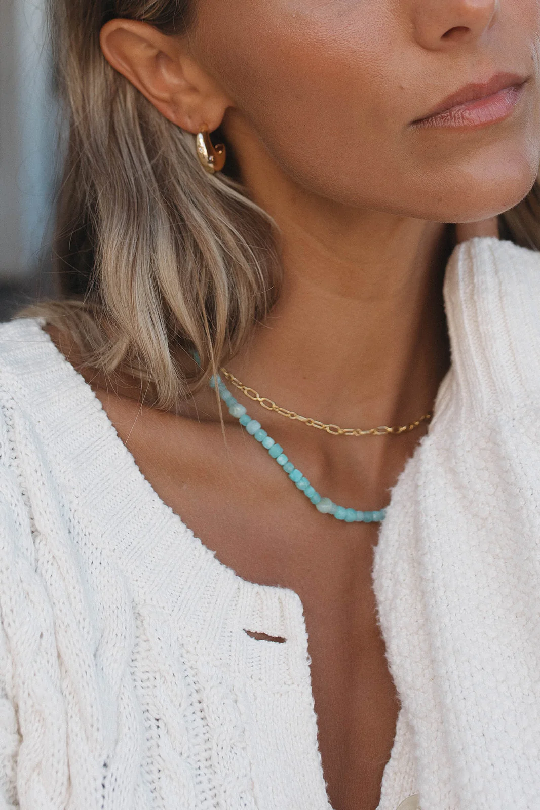 Seaglass Beaded Necklace - Image 7
