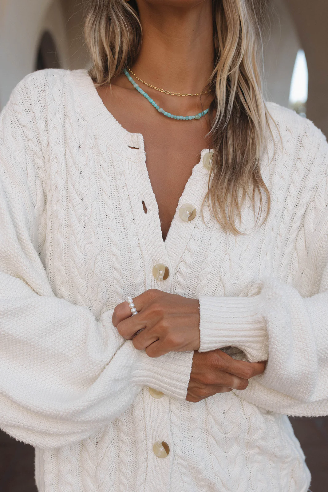 Seaglass Beaded Necklace - Image 9